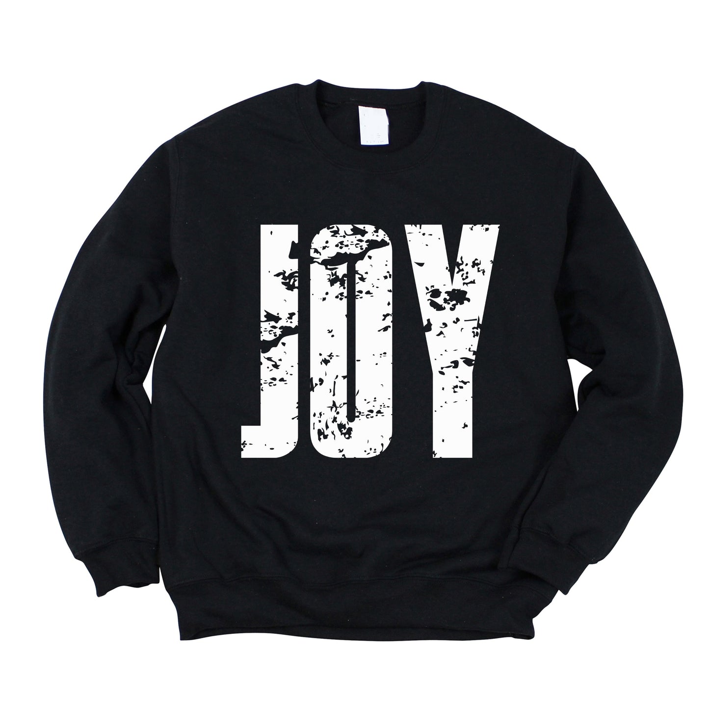 Joy Block Distressed - Women's Graphic Sweatshirt
