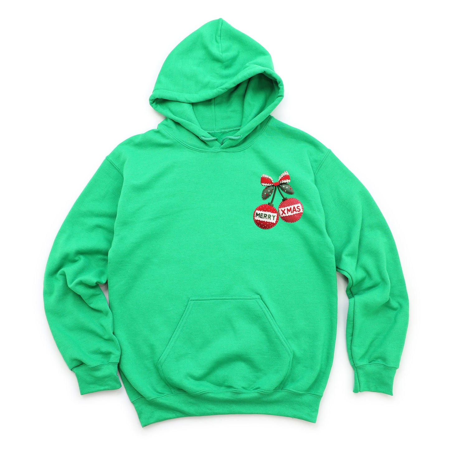 Merry Xmas Ornament Quilted Print - Women's Graphic Hoodie