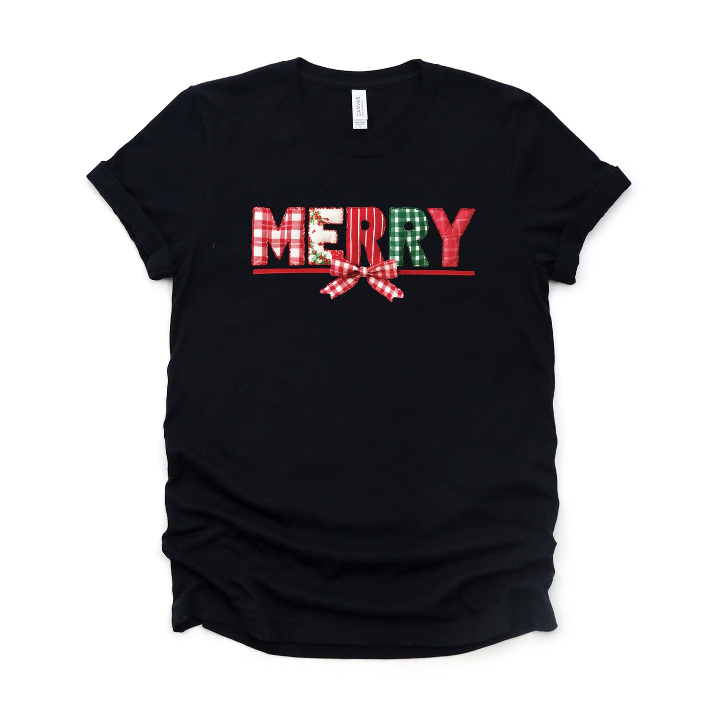 Merry Pattern Quilted Print - Women's Short Sleeve Graphic T-Shirt