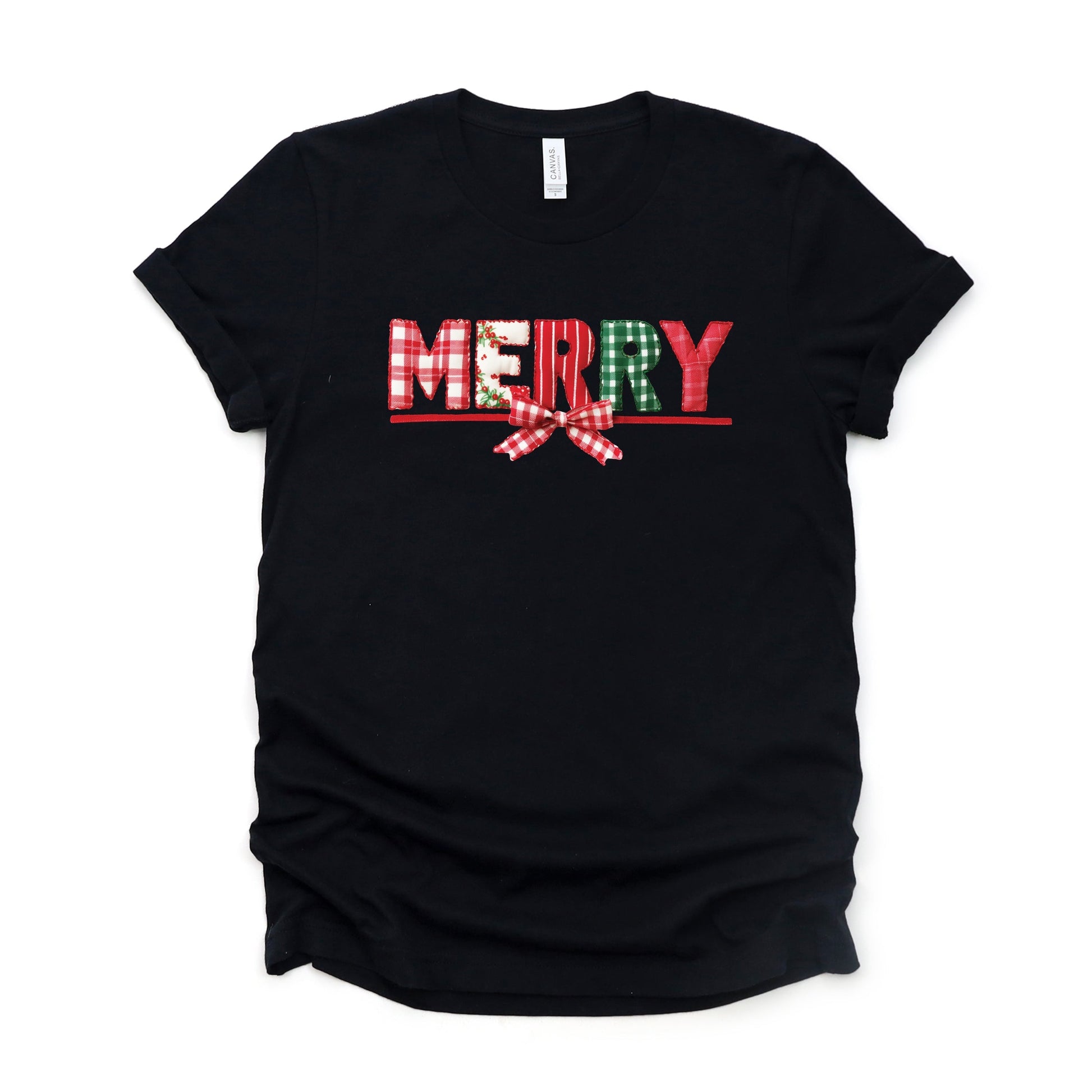 Merry Pattern Quilted Print - Women's Short Sleeve Graphic T-Shirt