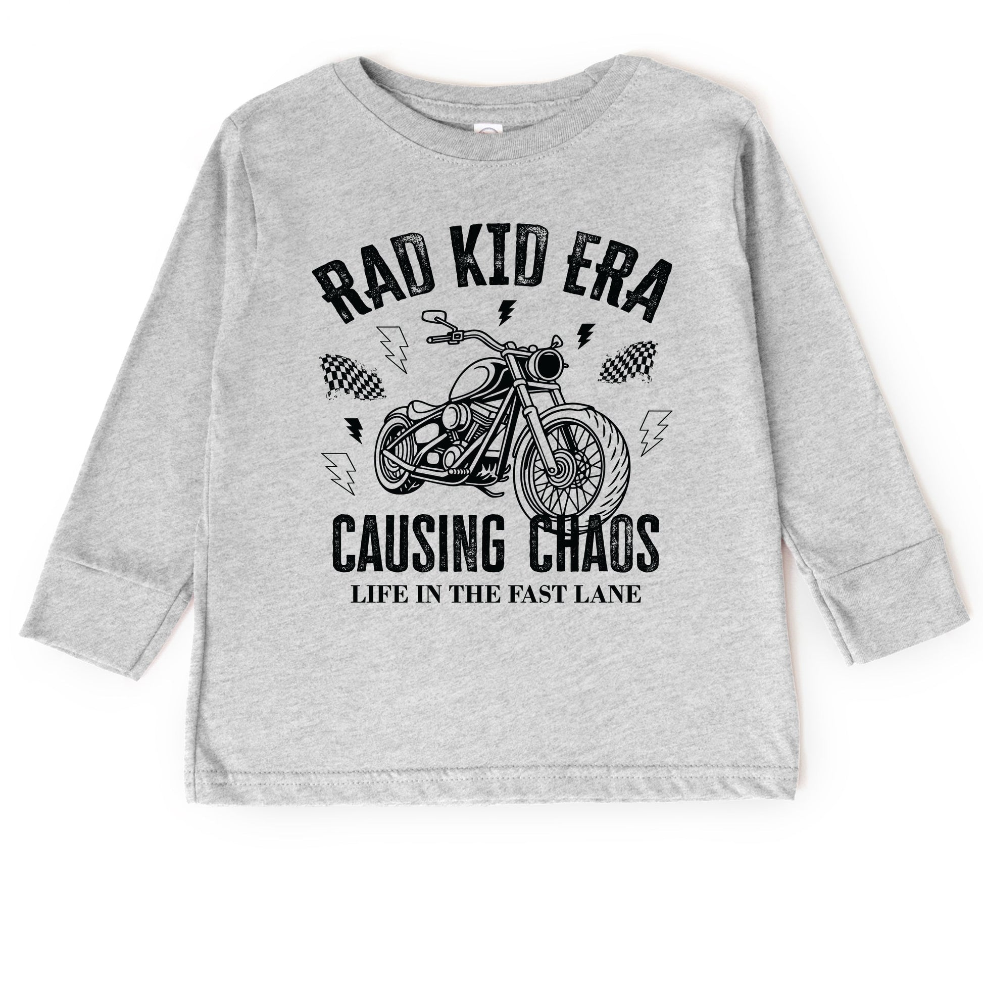 Rad Kid Era Causing Chaos - Toddler Long Sleeve Graphic Tee and Youth Long Sleeve Graphic T-Shirt