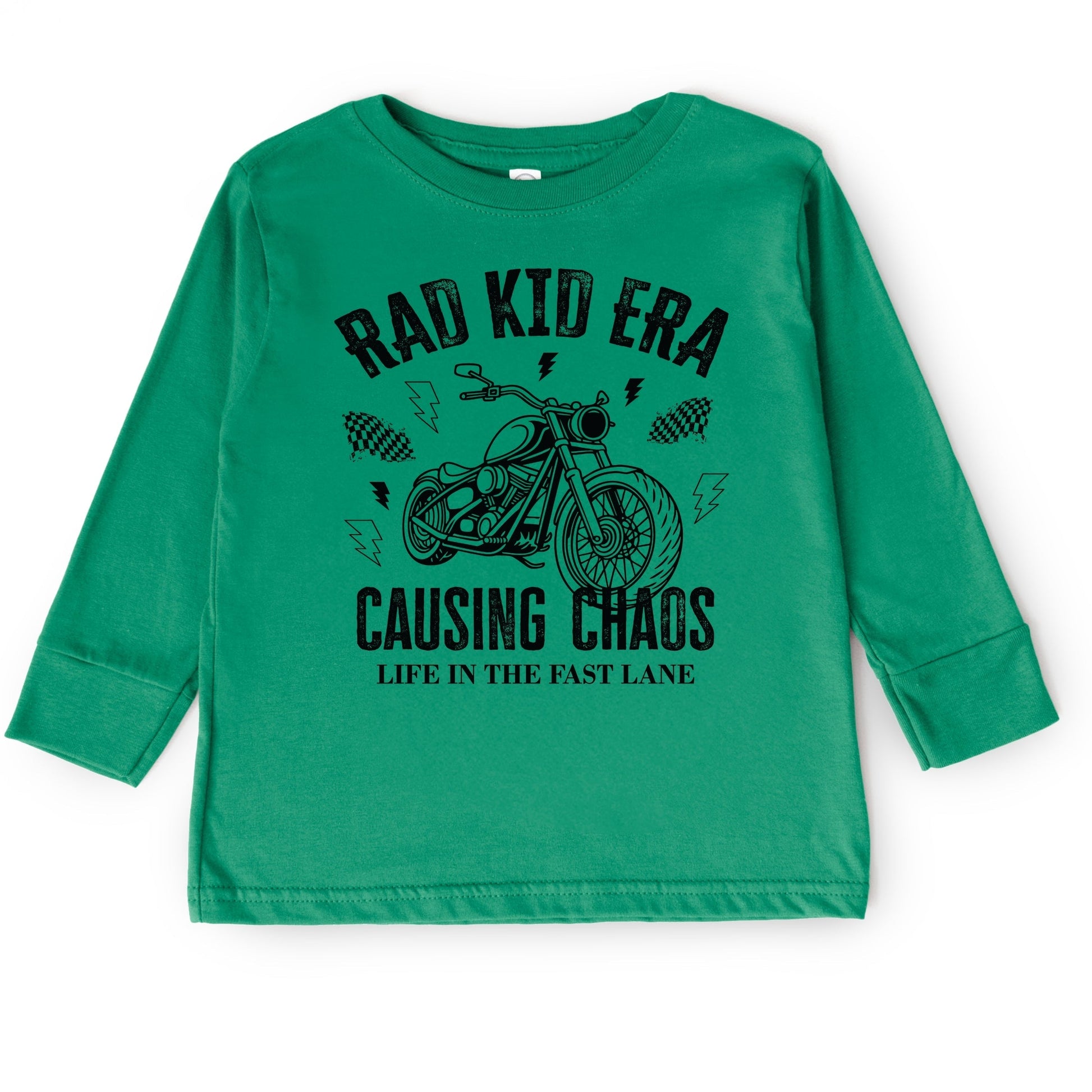 Rad Kid Era Causing Chaos - Toddler Long Sleeve Graphic Tee and Youth Long Sleeve Graphic T-Shirt