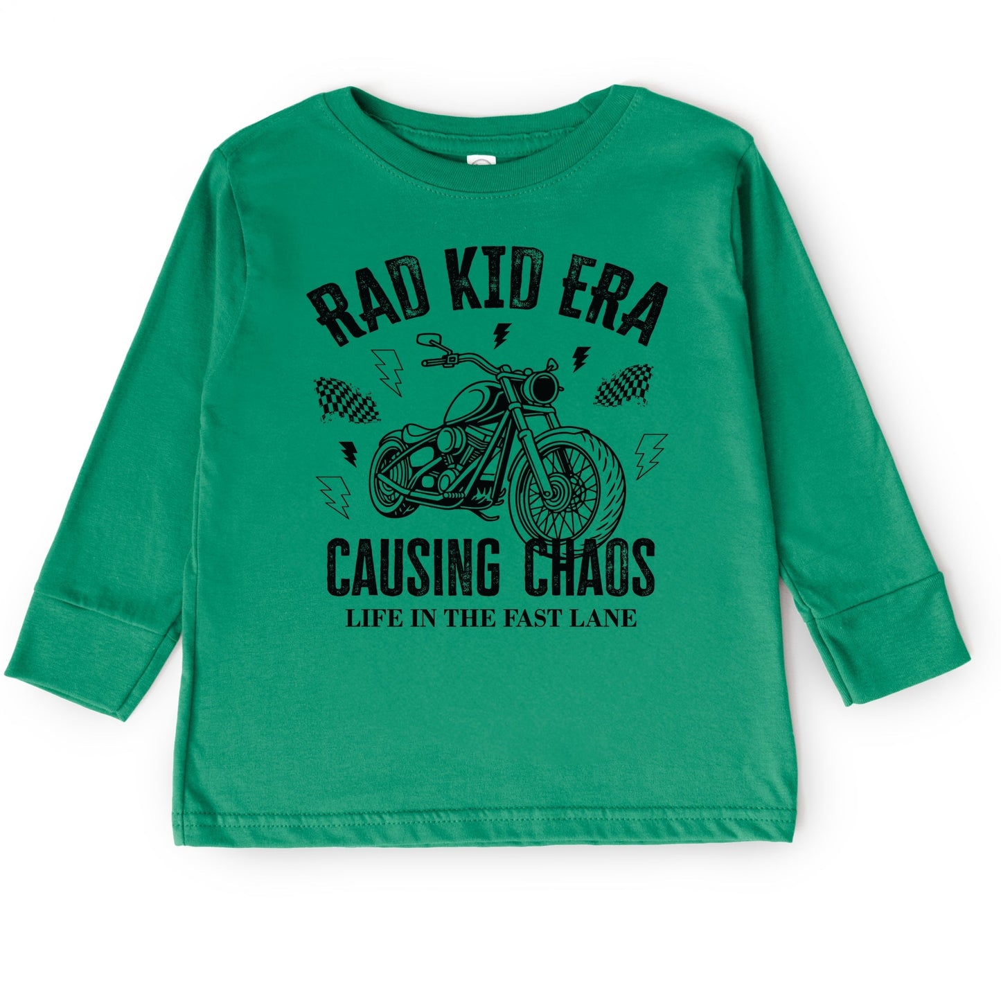 Rad Kid Era Causing Chaos - Toddler Long Sleeve Graphic Tee and Youth Long Sleeve Graphic T-Shirt