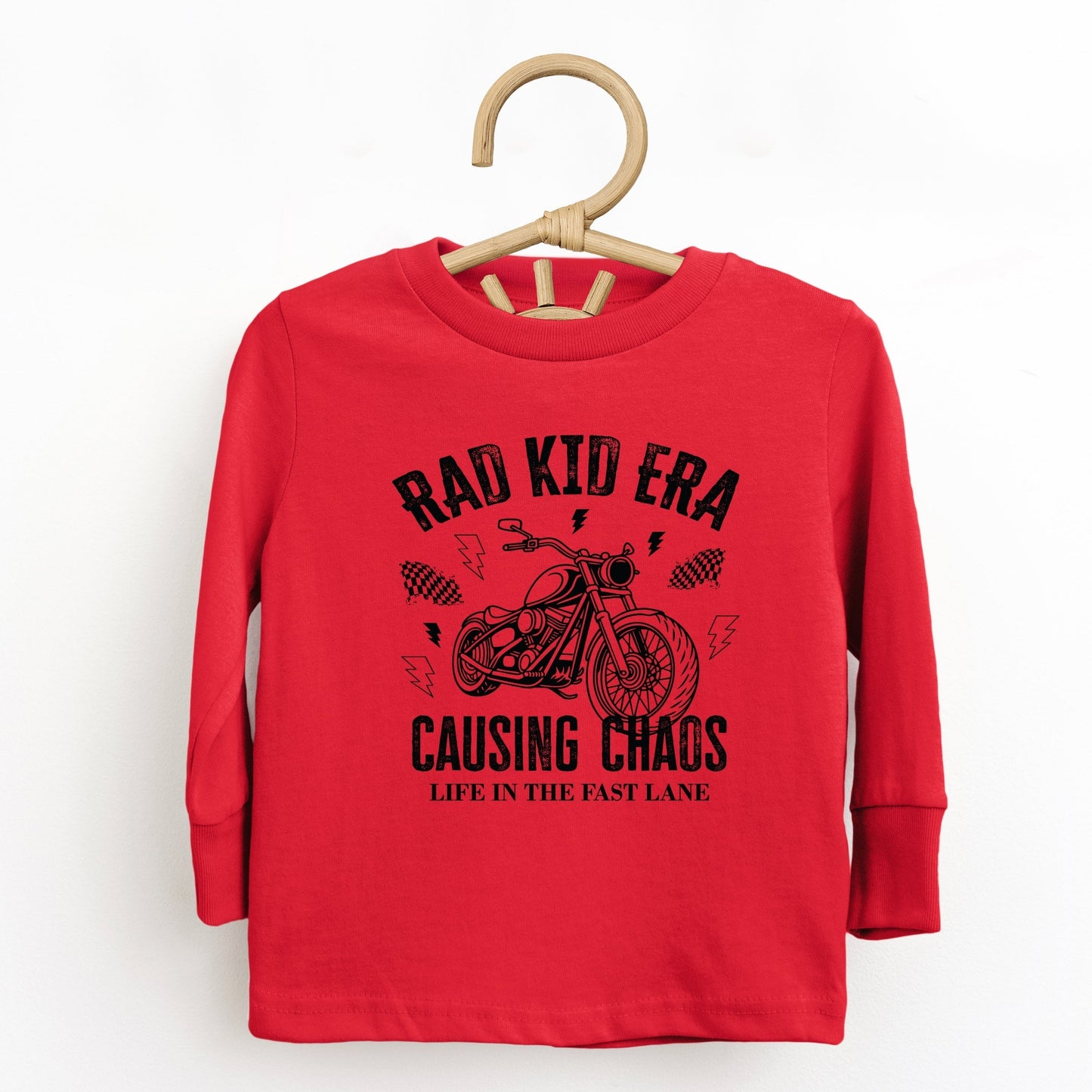 Rad Kid Era Causing Chaos - Toddler Long Sleeve Graphic Tee and Youth Long Sleeve Graphic T-Shirt
