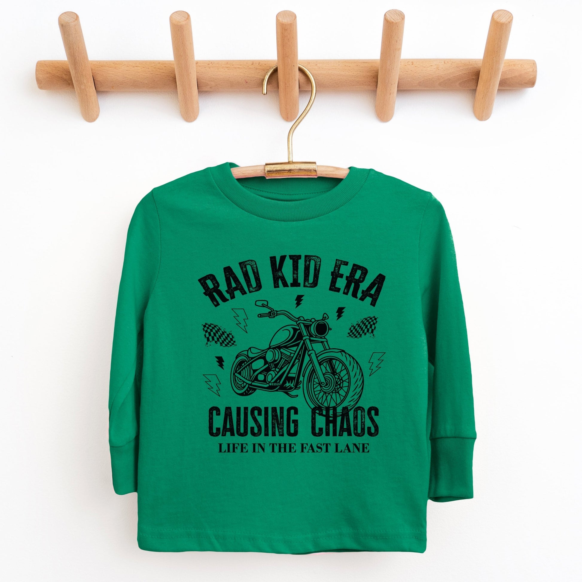 Rad Kid Era Causing Chaos - Toddler Long Sleeve Graphic Tee and Youth Long Sleeve Graphic T-Shirt
