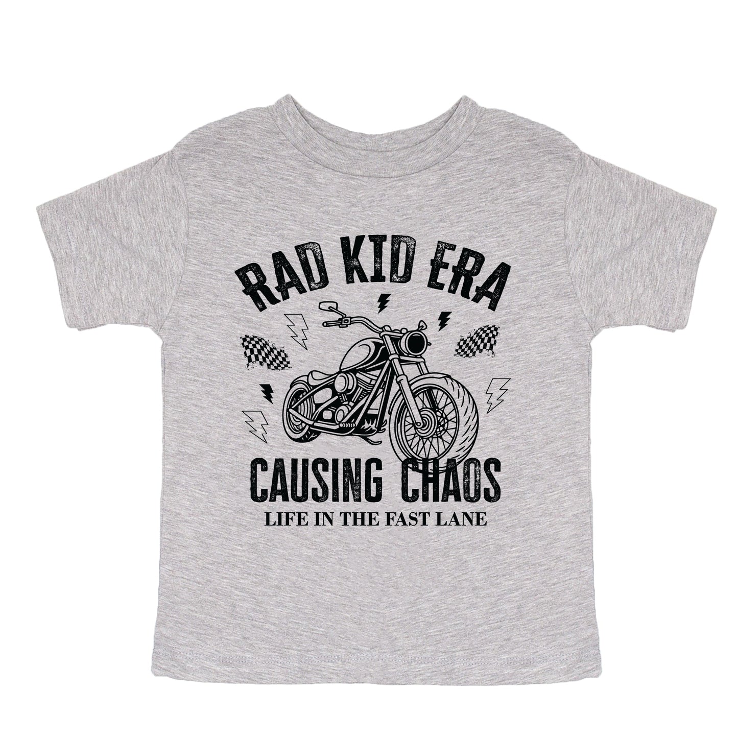 Rad Kid Era Causing Chaos - Youth Short Sleeve Graphic T-Shirt and Toddler Short Sleeve Graphic T-Shirt