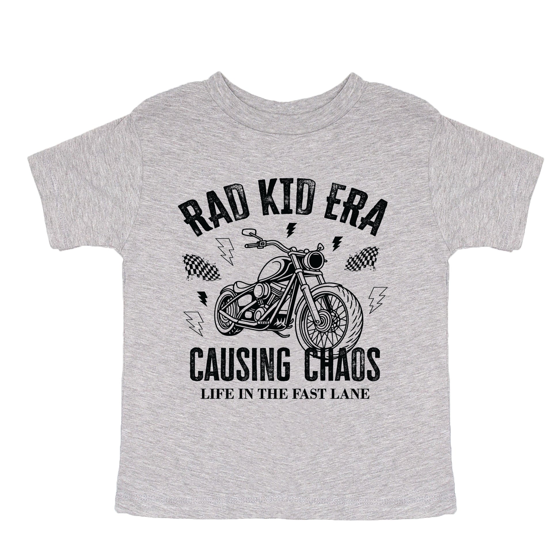 Rad Kid Era Causing Chaos - Youth Short Sleeve Graphic T-Shirt and Toddler Short Sleeve Graphic T-Shirt