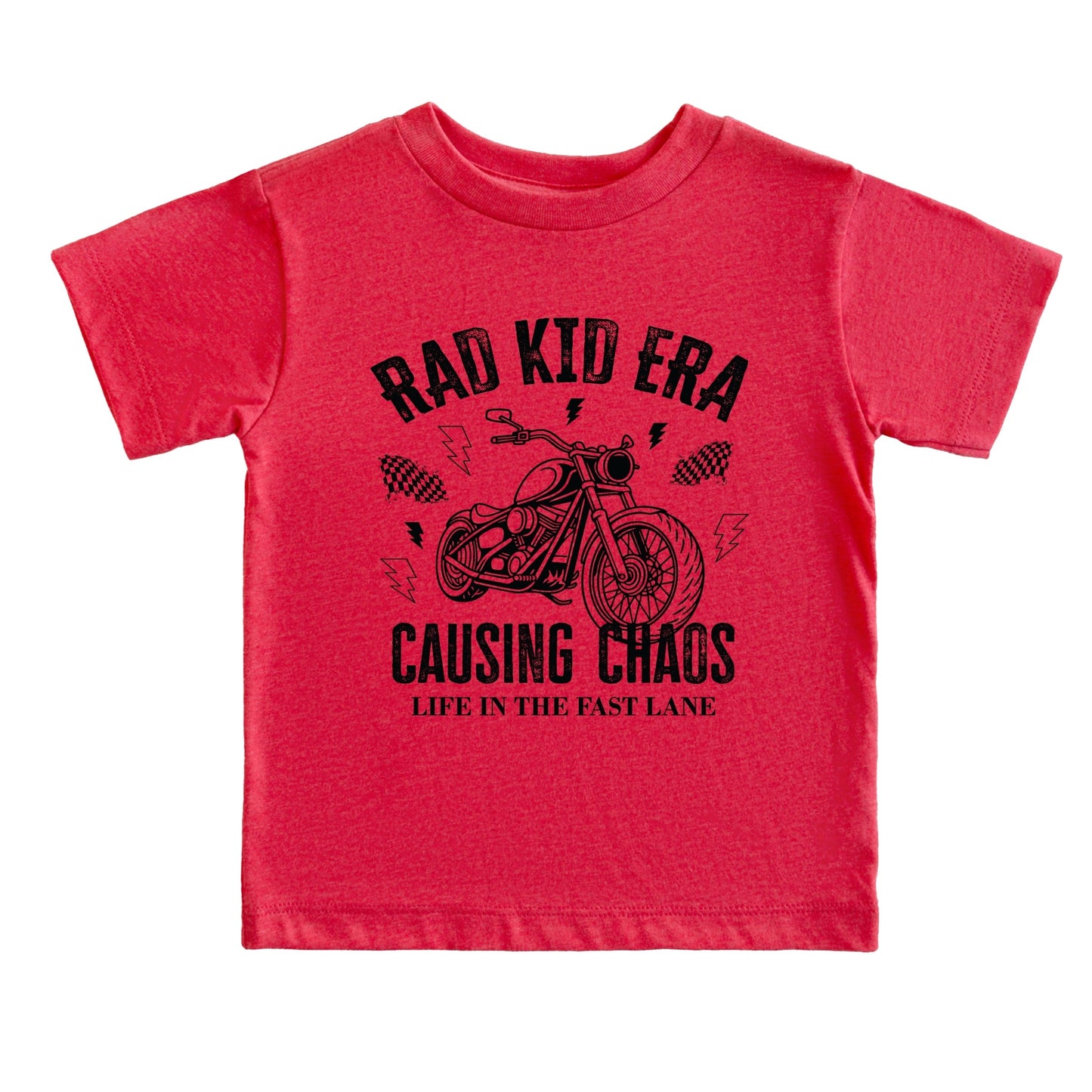 Rad Kid Era Causing Chaos - Youth Short Sleeve Graphic T-Shirt and Toddler Short Sleeve Graphic T-Shirt