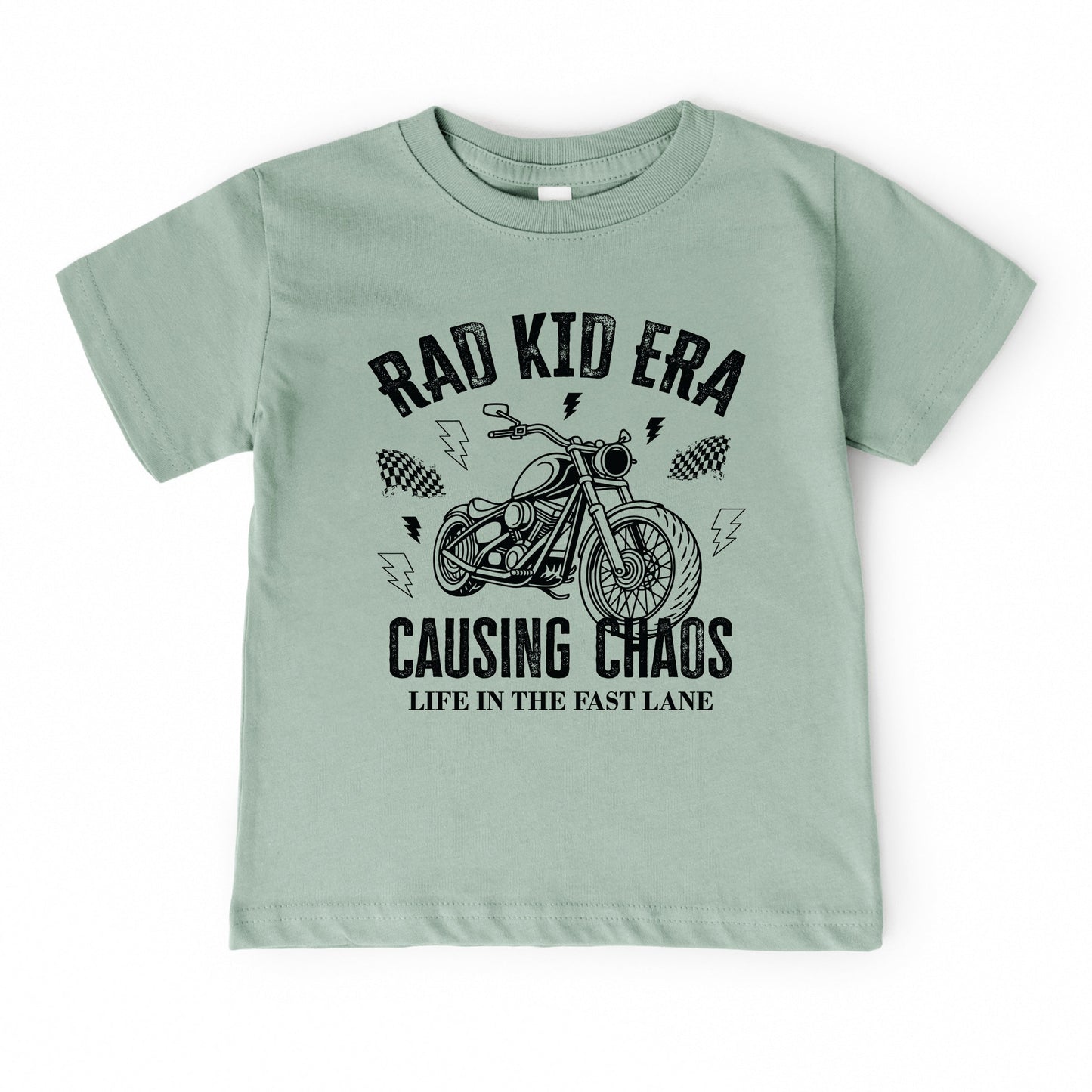 Rad Kid Era Causing Chaos - Youth Short Sleeve Graphic T-Shirt and Toddler Short Sleeve Graphic T-Shirt
