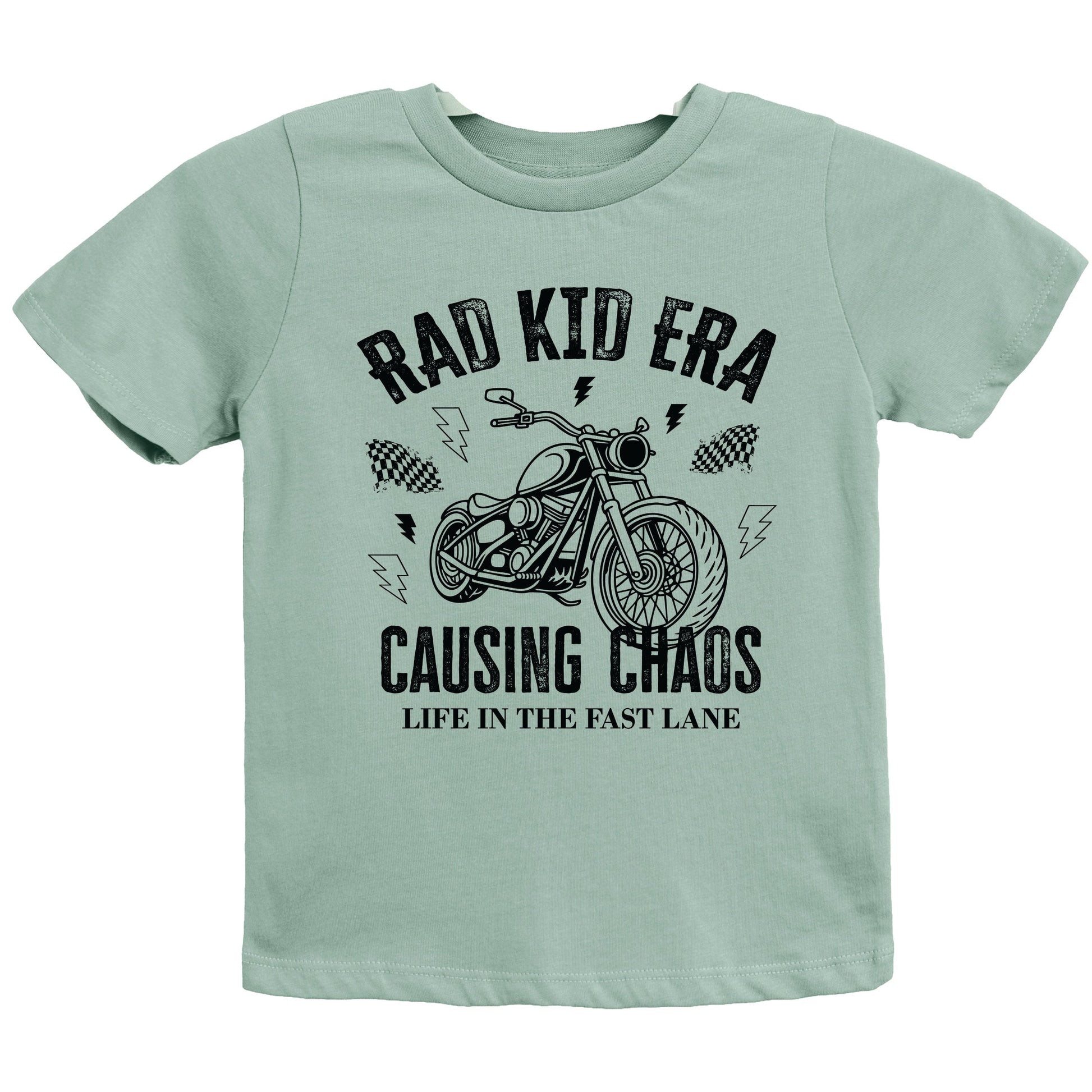 Rad Kid Era Causing Chaos - Youth Short Sleeve Graphic T-Shirt and Toddler Short Sleeve Graphic T-Shirt