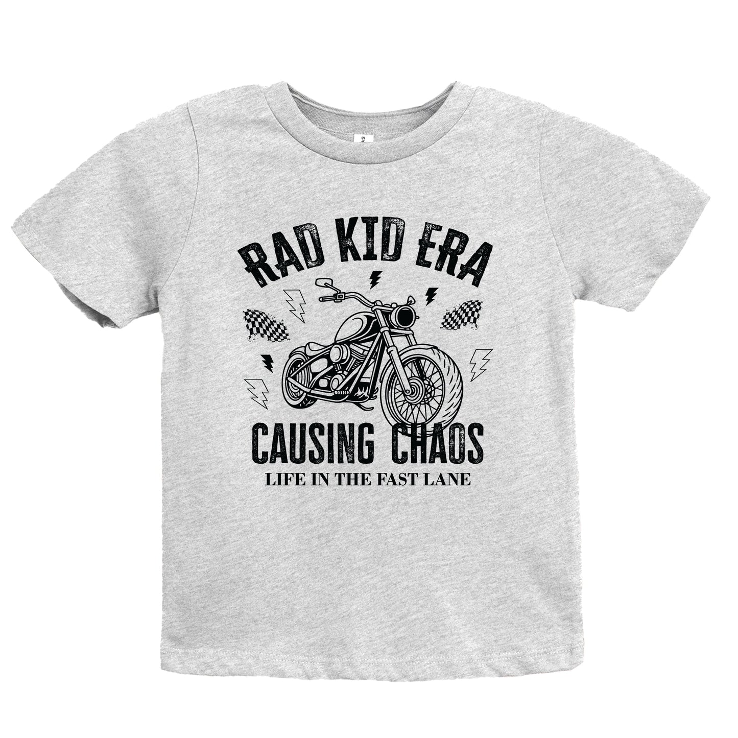 Rad Kid Era Causing Chaos - Youth Short Sleeve Graphic T-Shirt and Toddler Short Sleeve Graphic T-Shirt