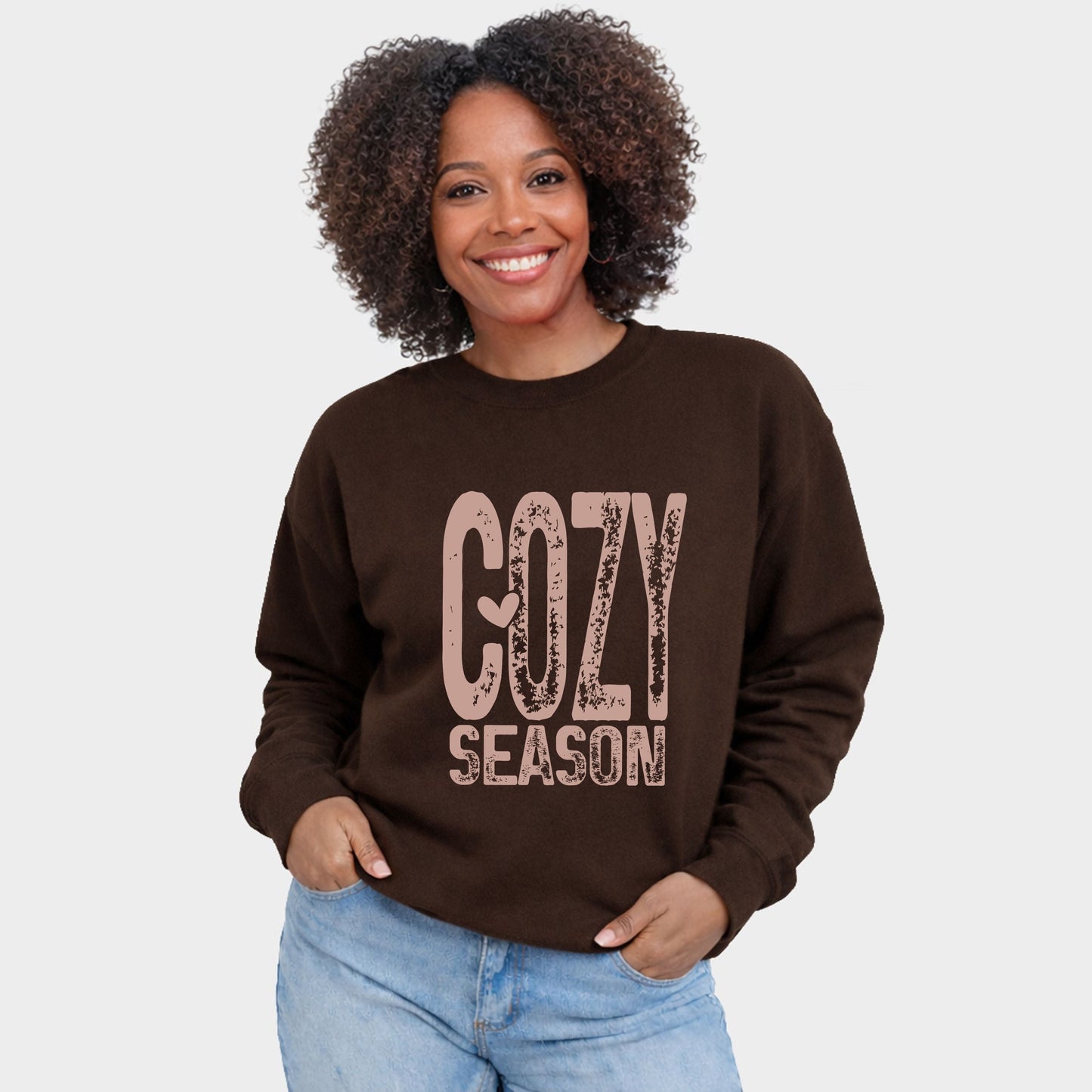 Cozy Season Heart - Women's Graphic Sweatshirt