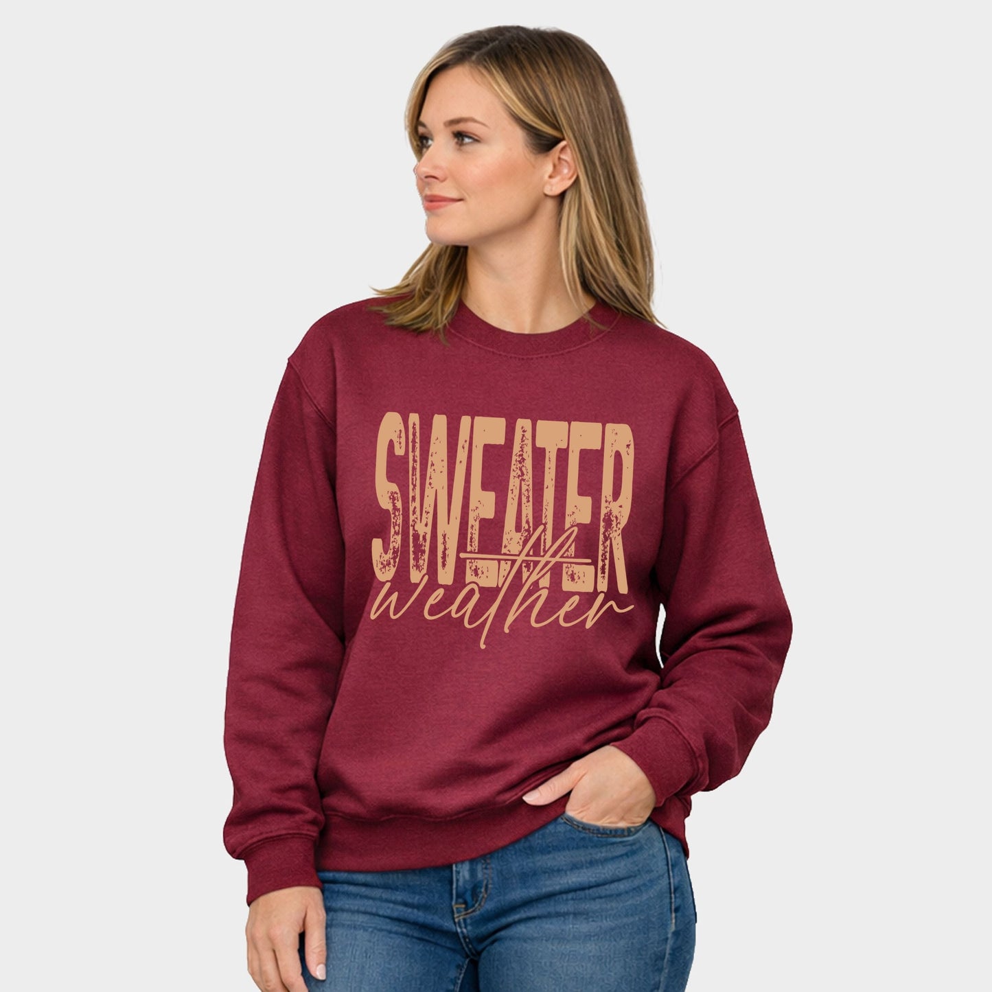26715TAN_F-SWT Maroon