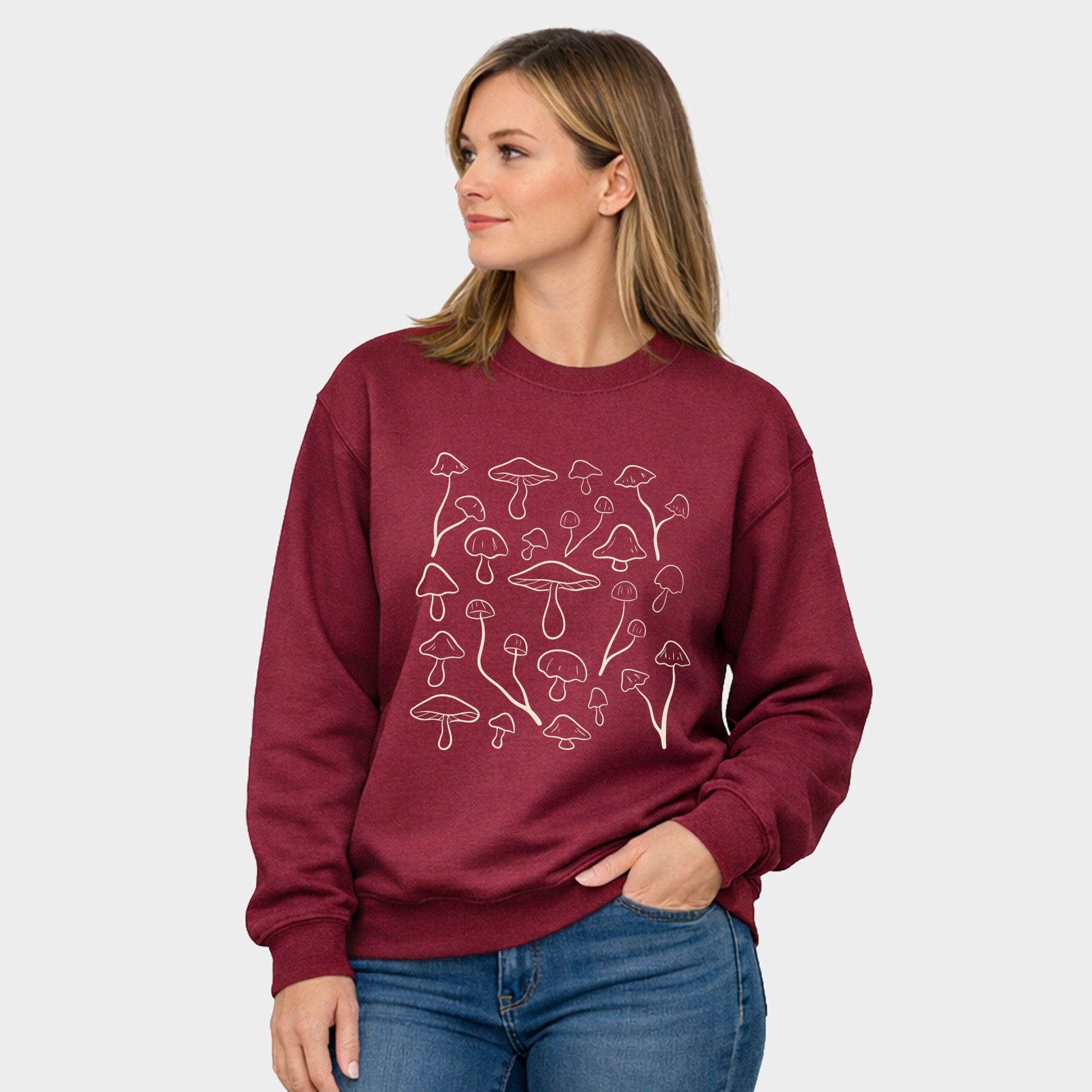 Woodland Mushrooms - Women's Graphic Sweatshirt