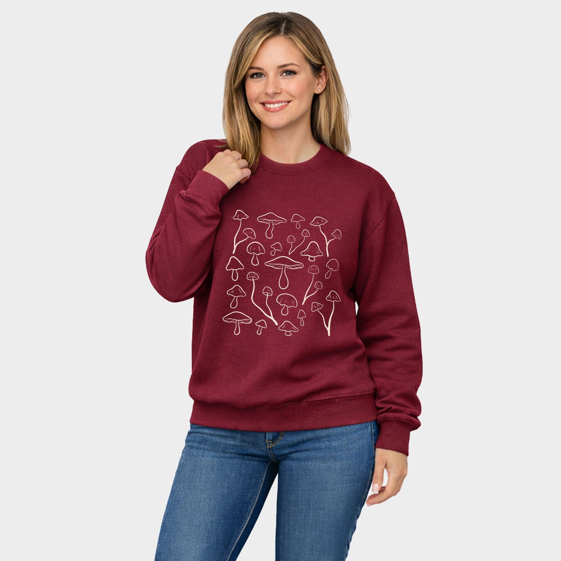 Woodland Mushrooms - Women's Graphic Sweatshirt
