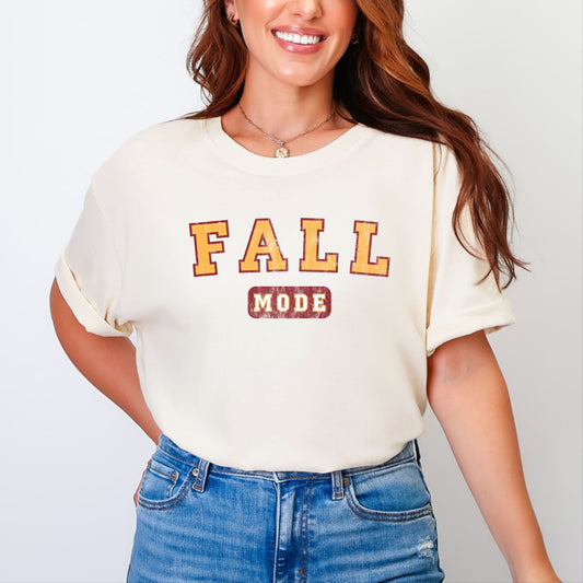Fall Mode - Women's Garment Dyed Graphic T-Shirt