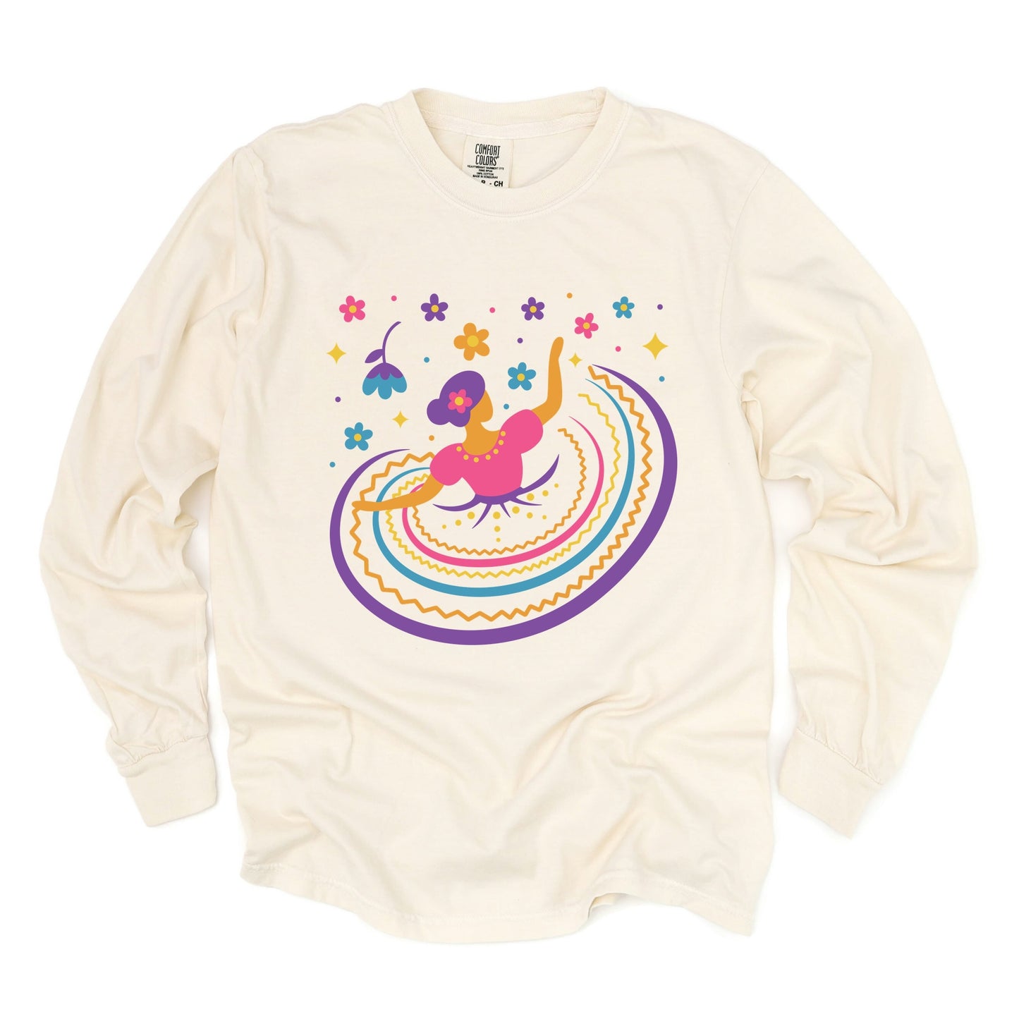Hispanic Dress - Garment Dyed Long Sleeve