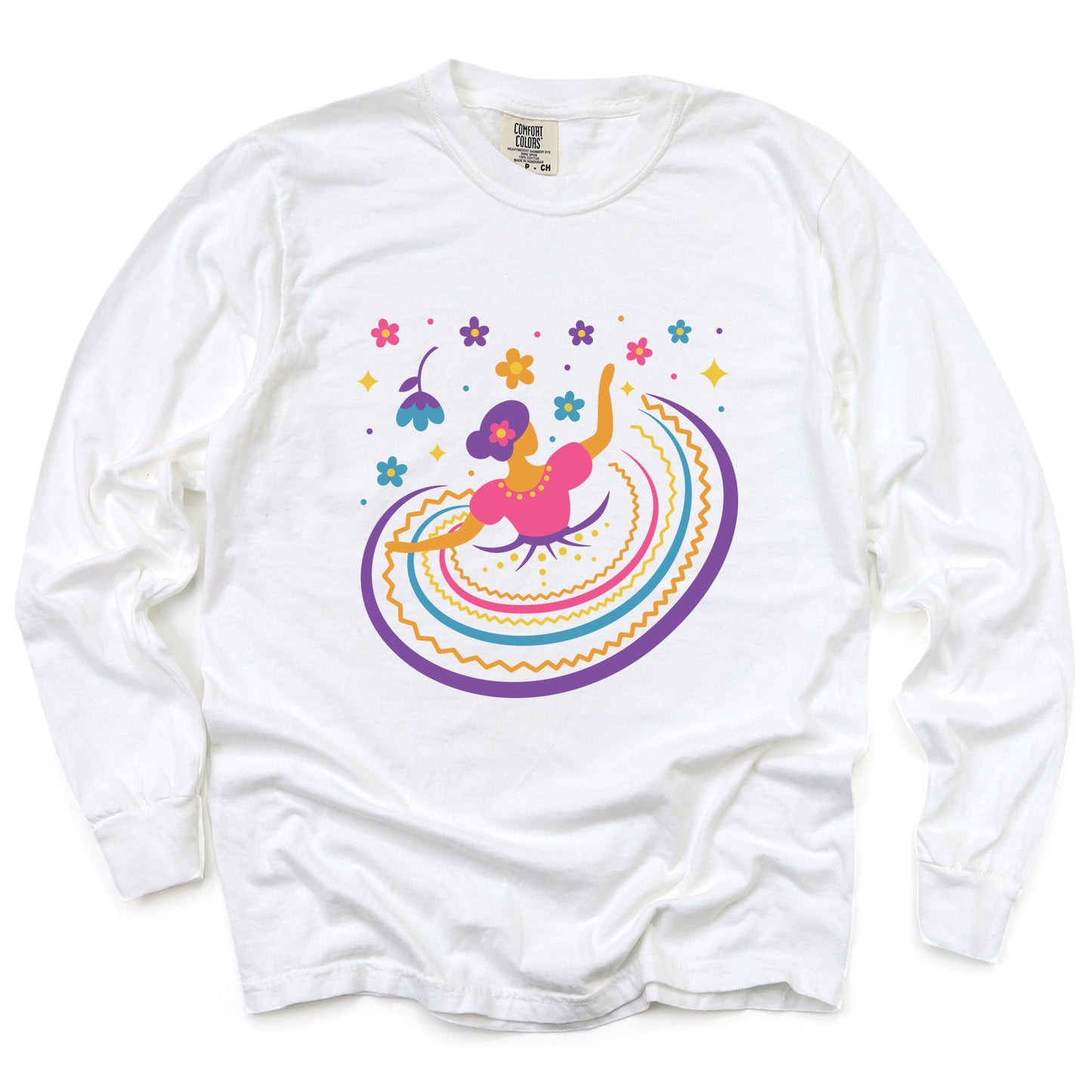Hispanic Dress - Garment Dyed Long Sleeve
