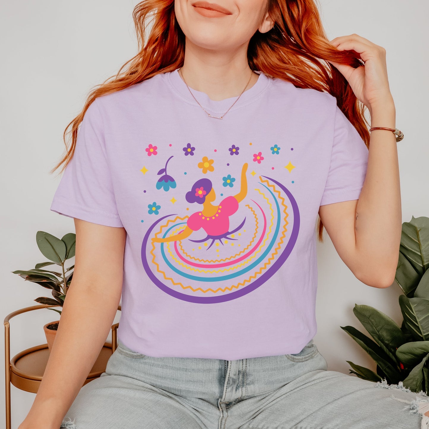 Hispanic Dress - Garment Dyed Tee