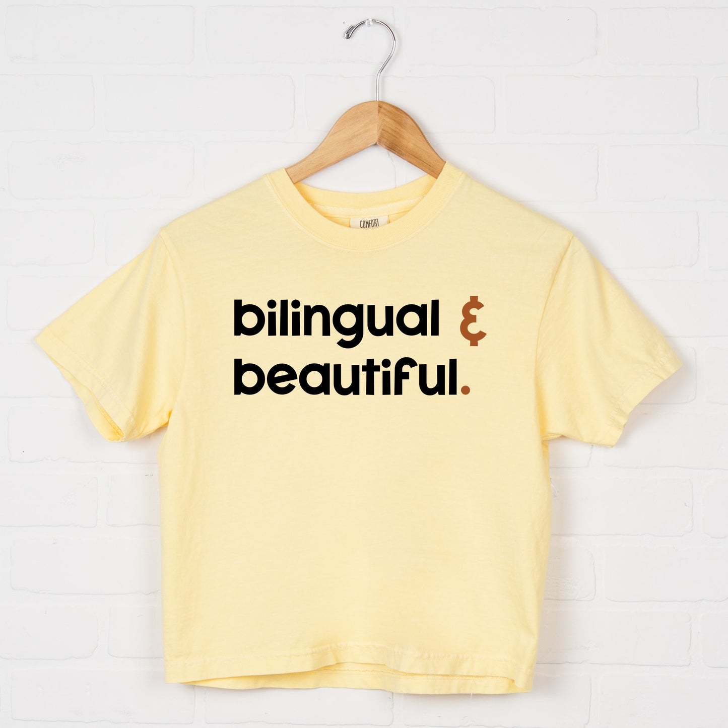 Bilingual And Beautiful - Boxy Crop Top