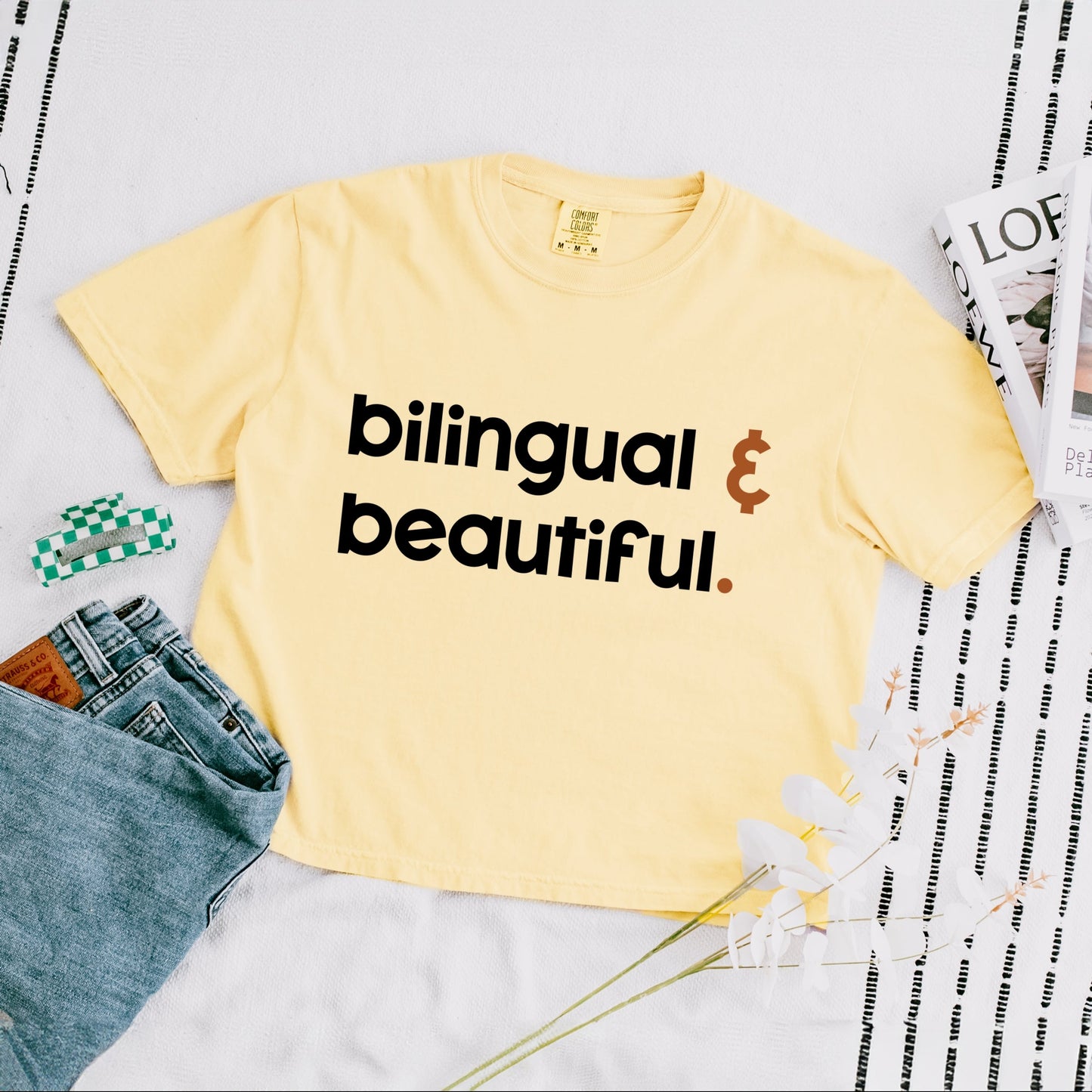 Bilingual And Beautiful - Boxy Crop Top