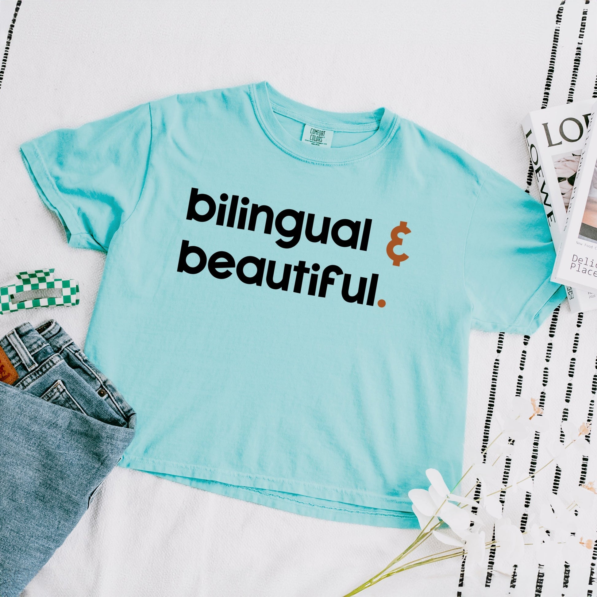 Bilingual And Beautiful - Boxy Crop Top