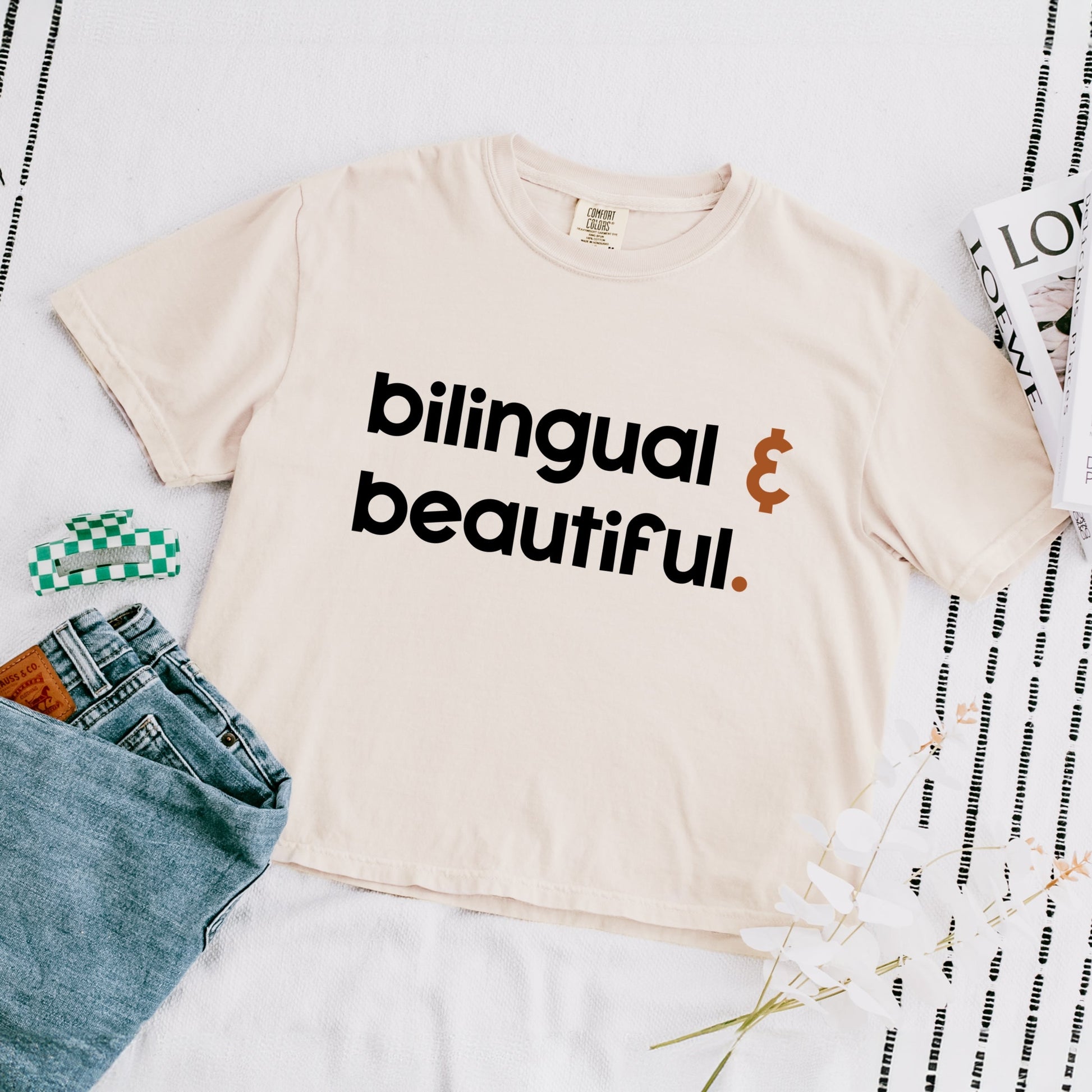 Bilingual And Beautiful - Boxy Crop Top