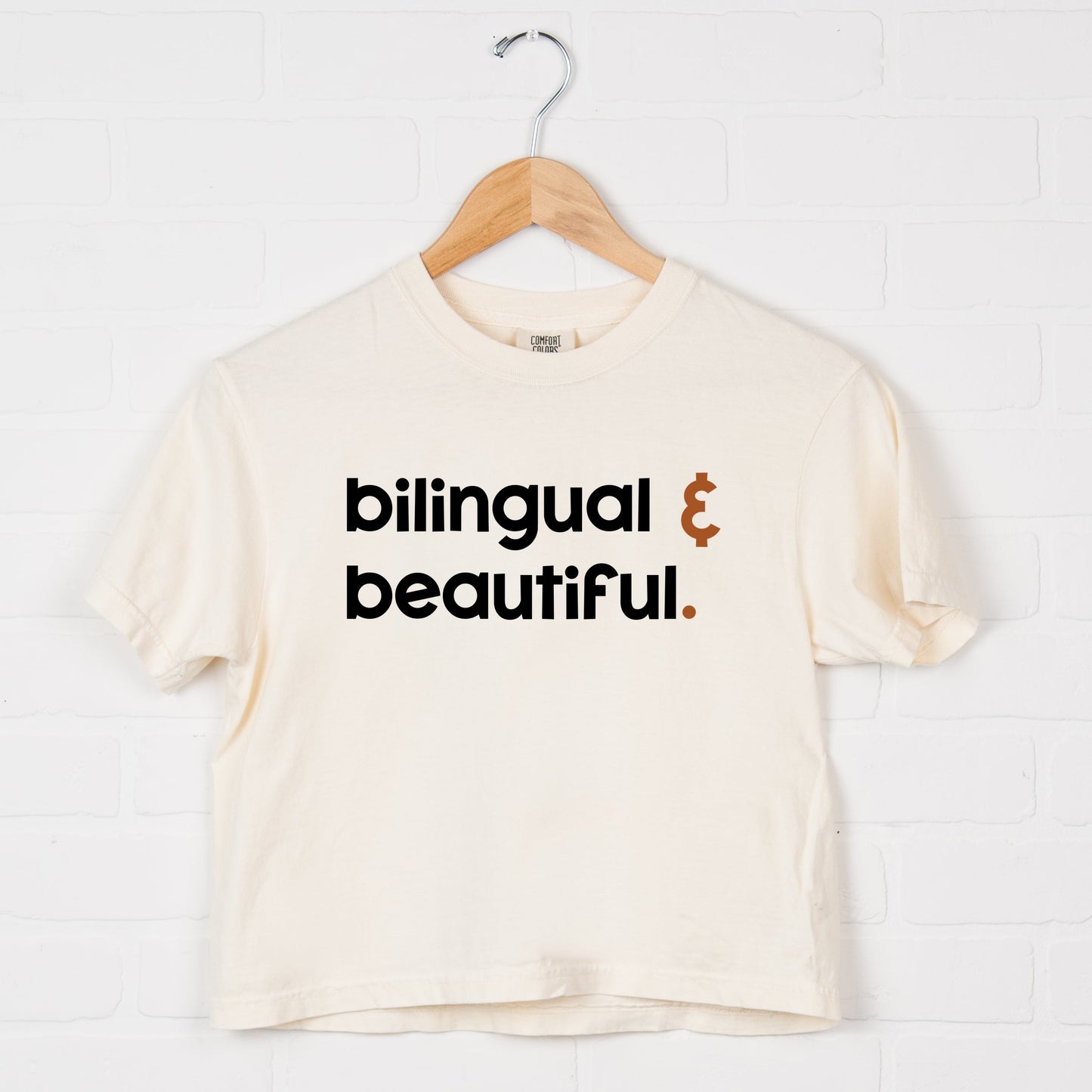 Bilingual And Beautiful - Boxy Crop Top