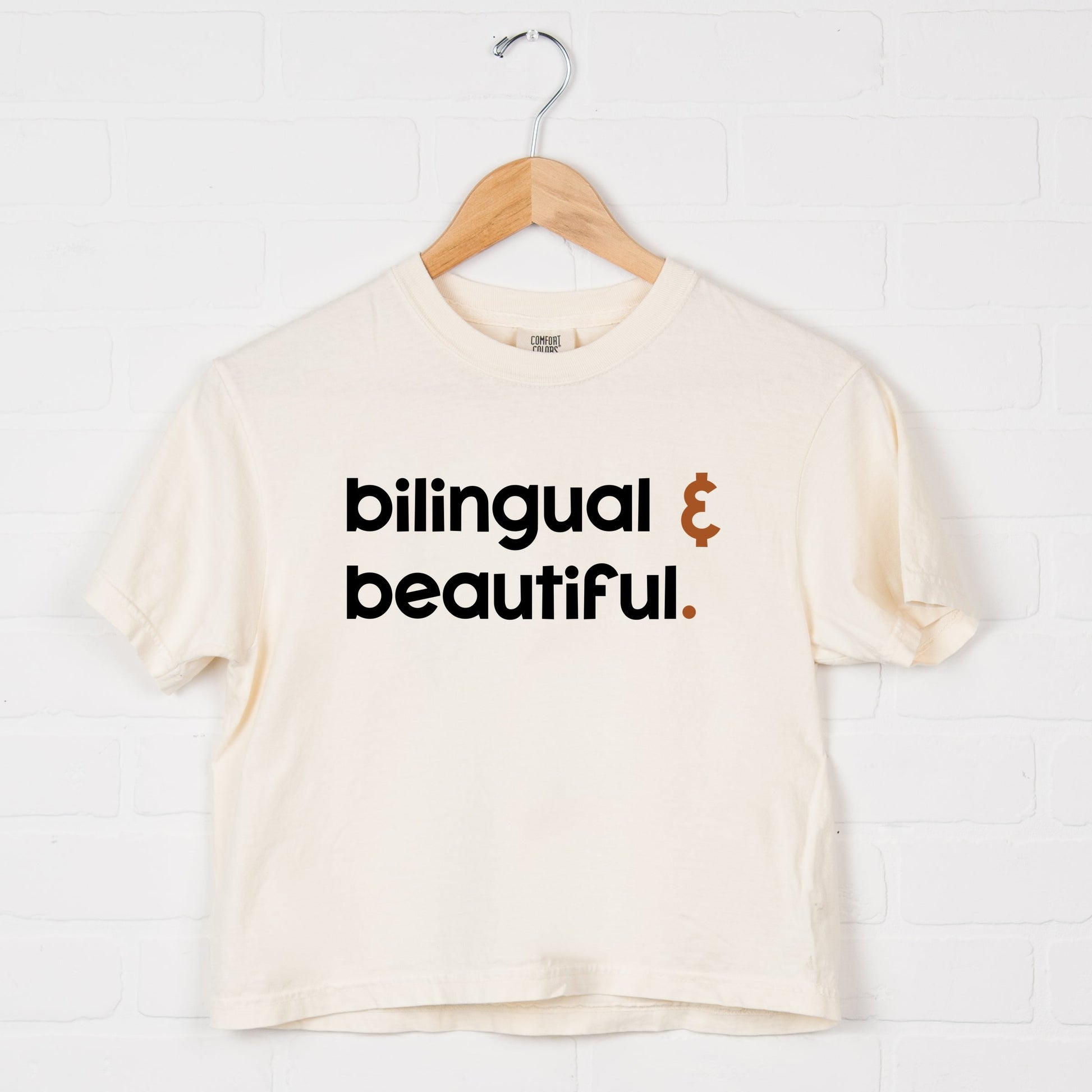 Bilingual And Beautiful - Boxy Crop Top