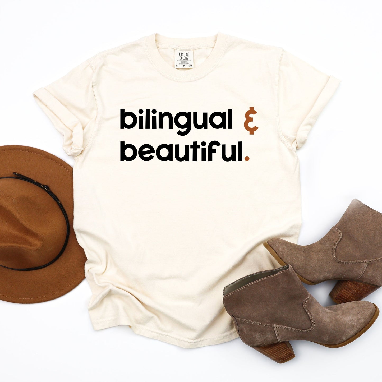 Bilingual And Beautiful - Garment Dyed Tee