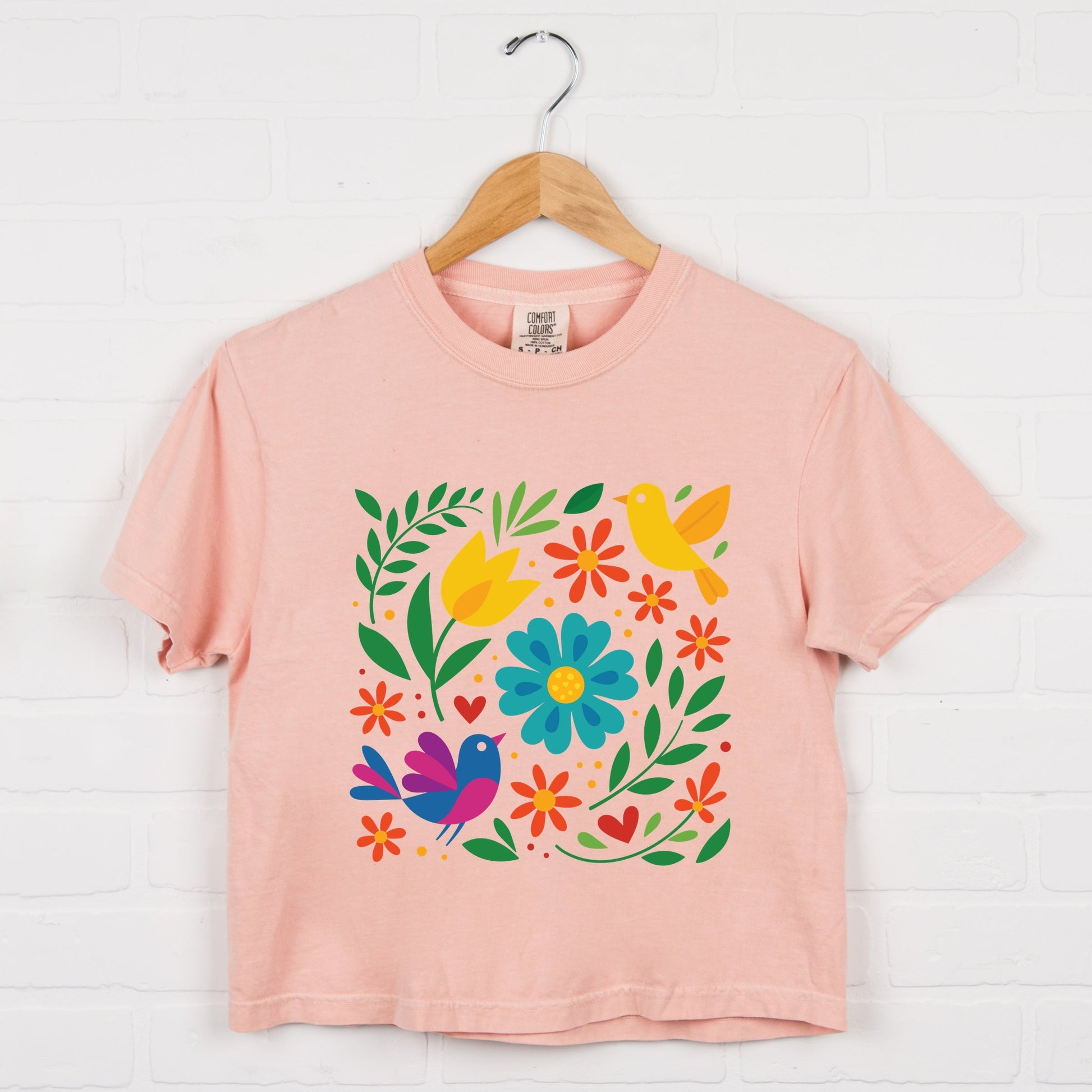 Hispanic Florals - Boxy Crop Top