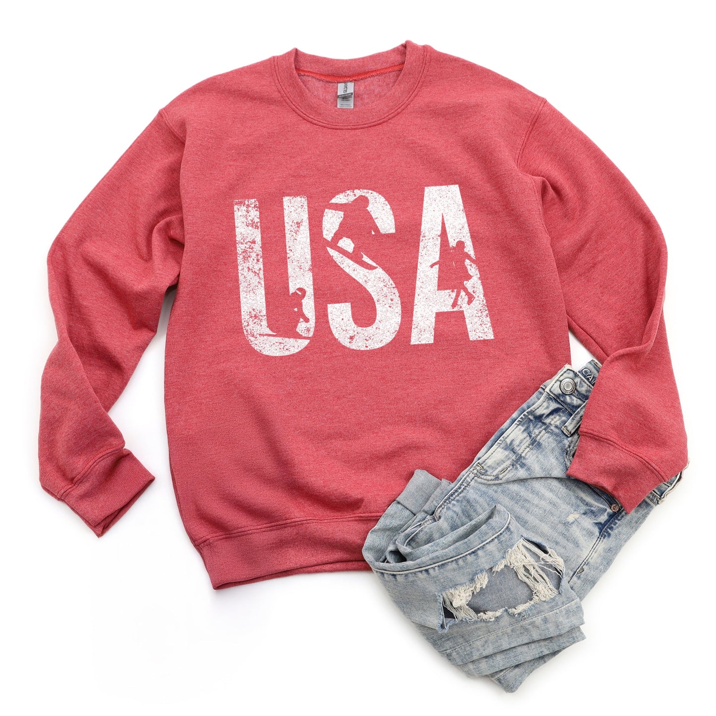27100W_F-SWT Heather Red