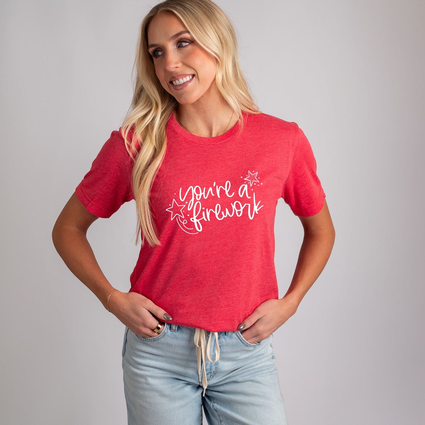 27501W_F-C Heather Red