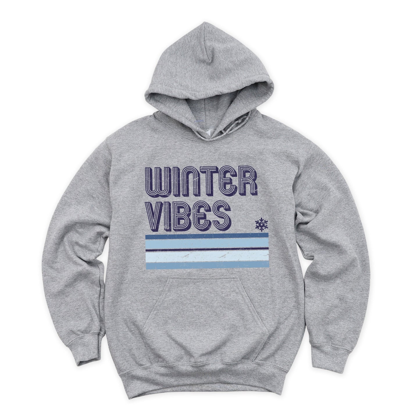 Winter Vibes Stripes - Women's Graphic Hoodie