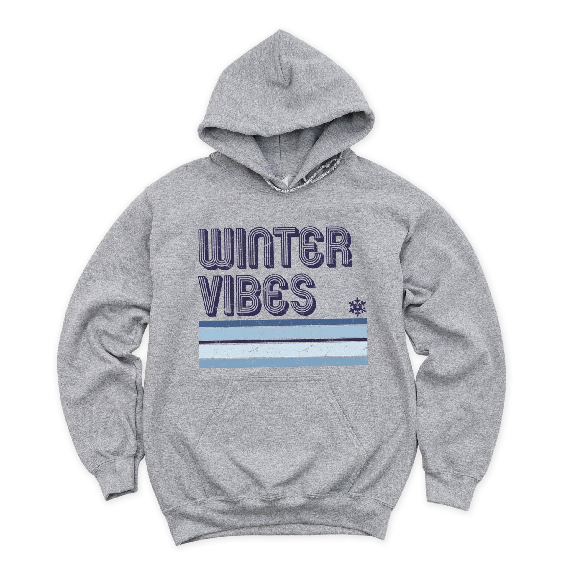 Winter Vibes Stripes - Women's Graphic Hoodie