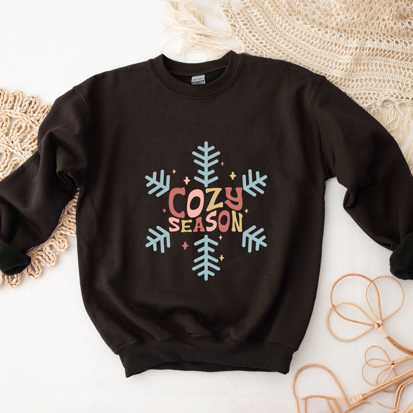 Cozy Season Colorful - Women's Graphic Sweatshirt