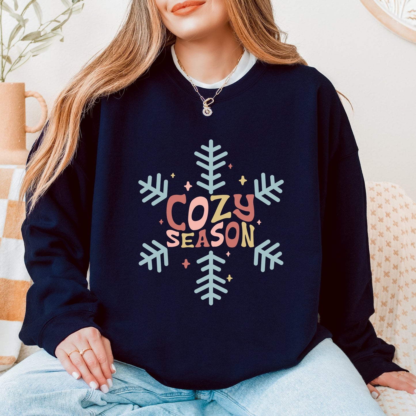 Cozy Season Colorful - Women's Graphic Sweatshirt