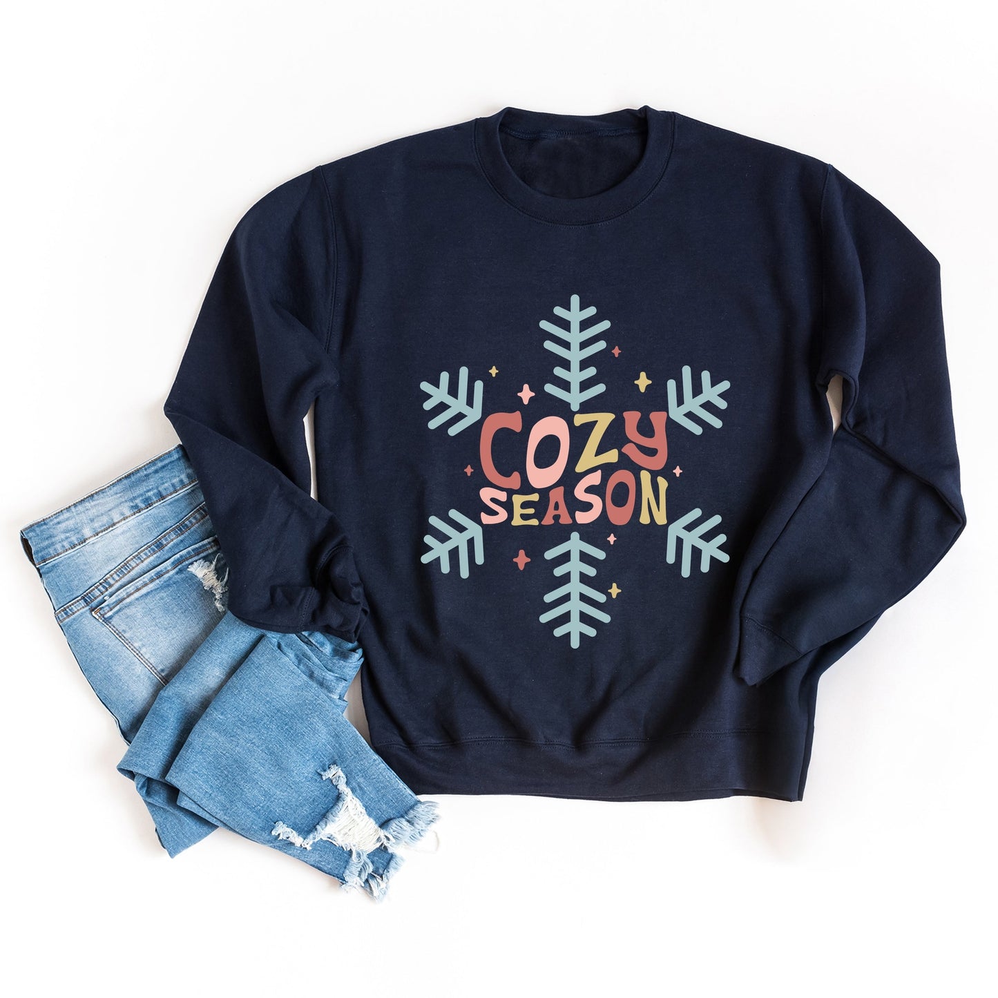 Cozy Season Colorful - Women's Graphic Sweatshirt