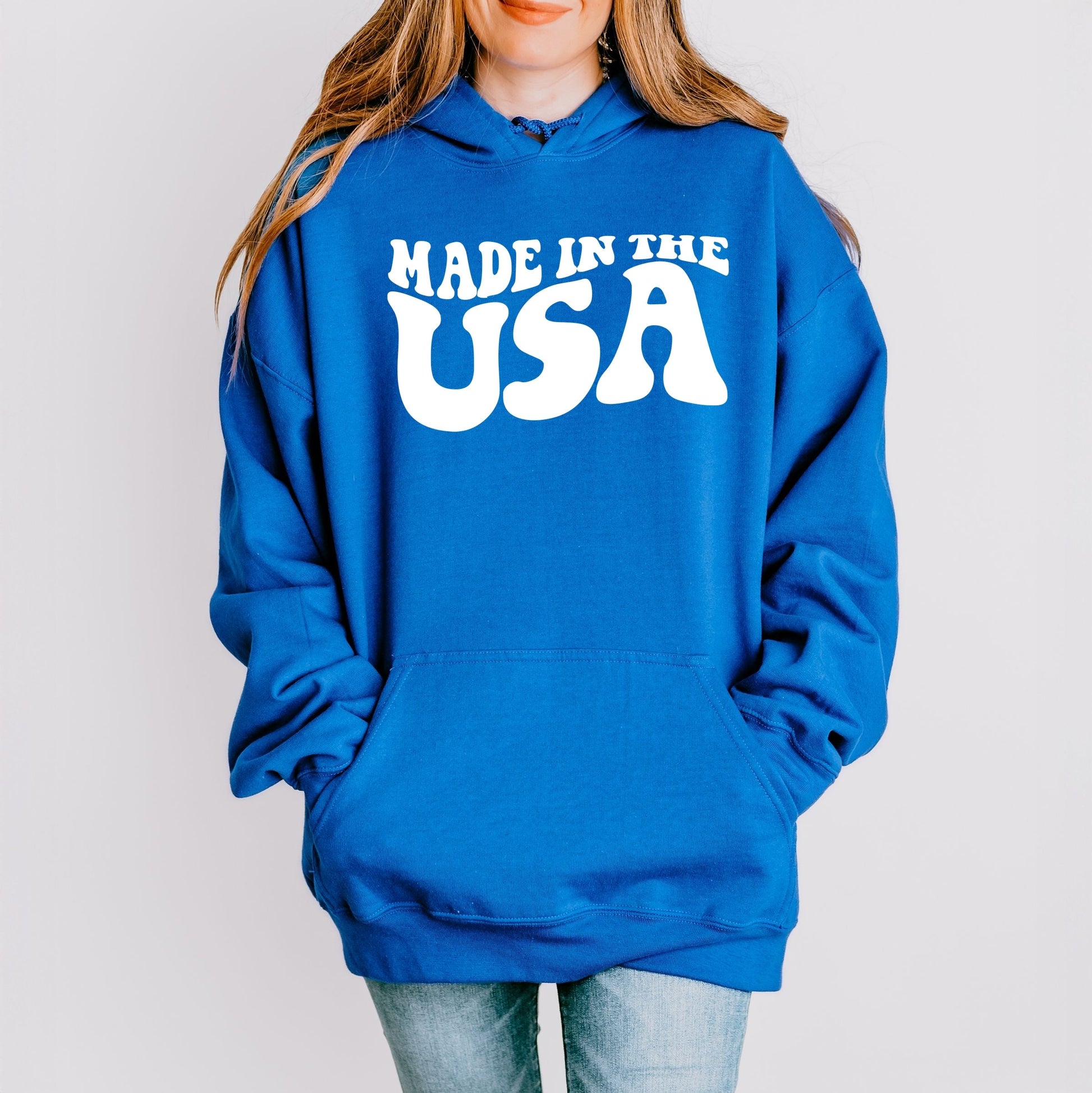 Made In The USA Wavy - Women's Graphic Hoodie