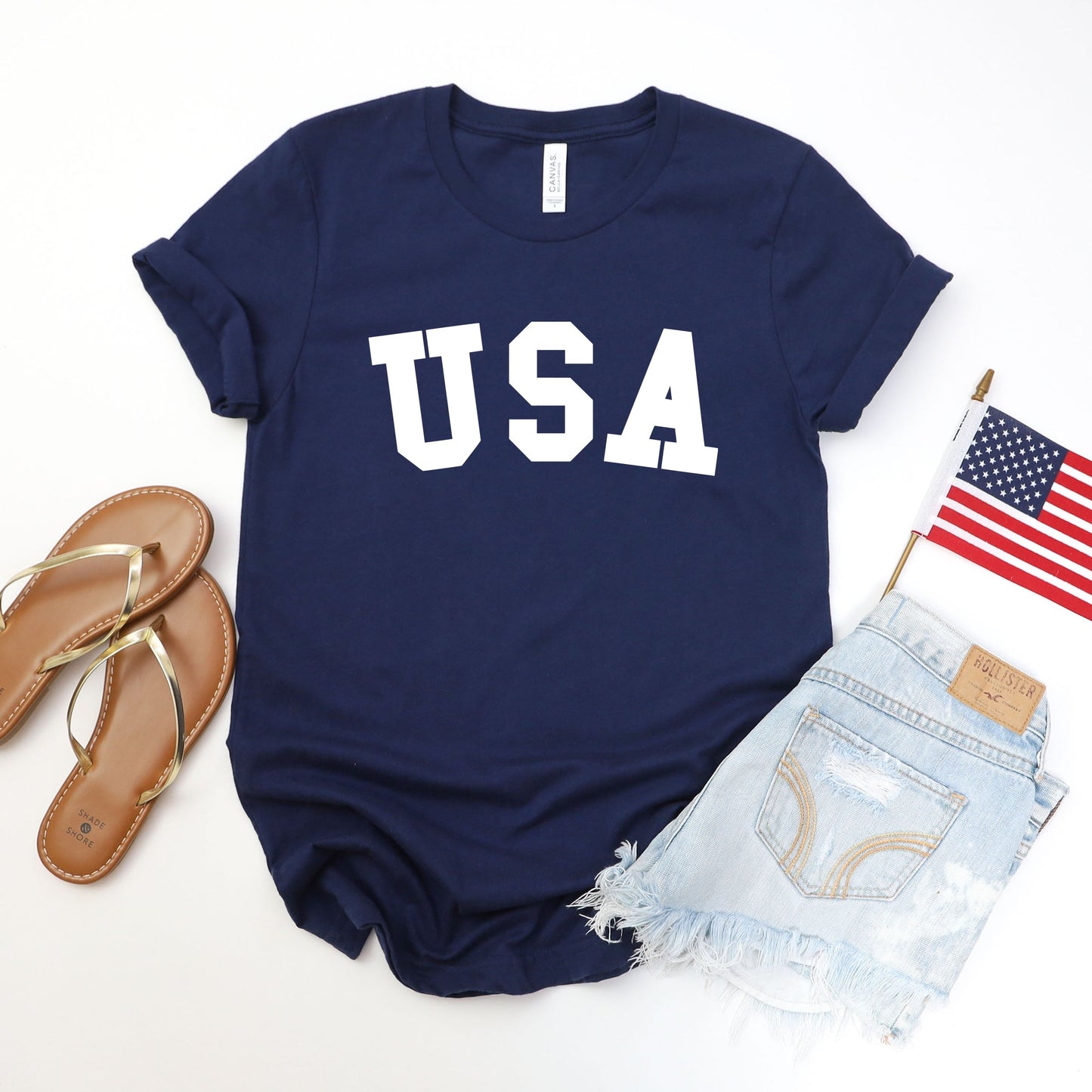 USA Bold - Women's Short Sleeve Graphic T-Shirt