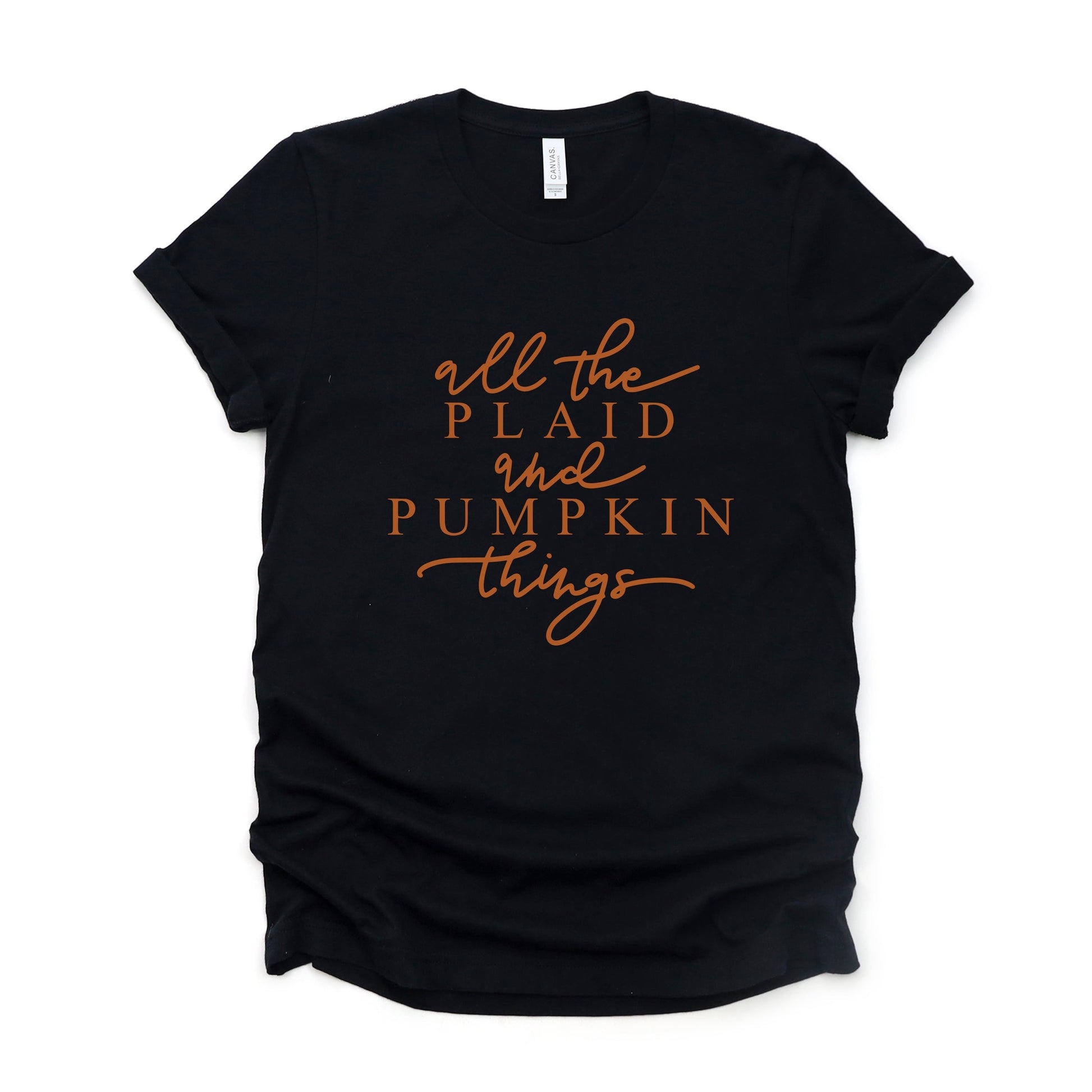 All The Plaid and Pumpkin Things - Women's Short Sleeve Graphic T-Shirt
