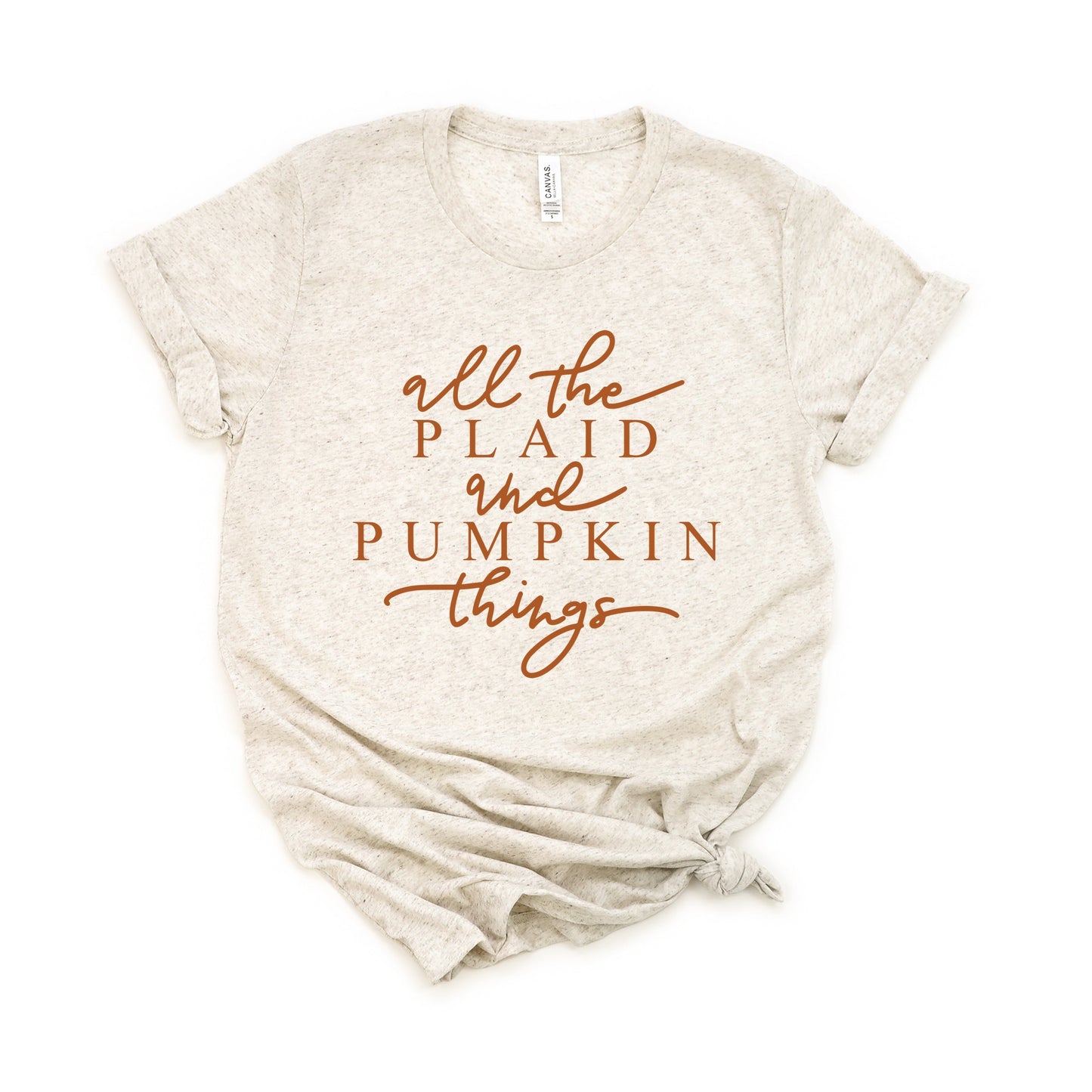 All The Plaid and Pumpkin Things - Women's Short Sleeve Graphic T-Shirt