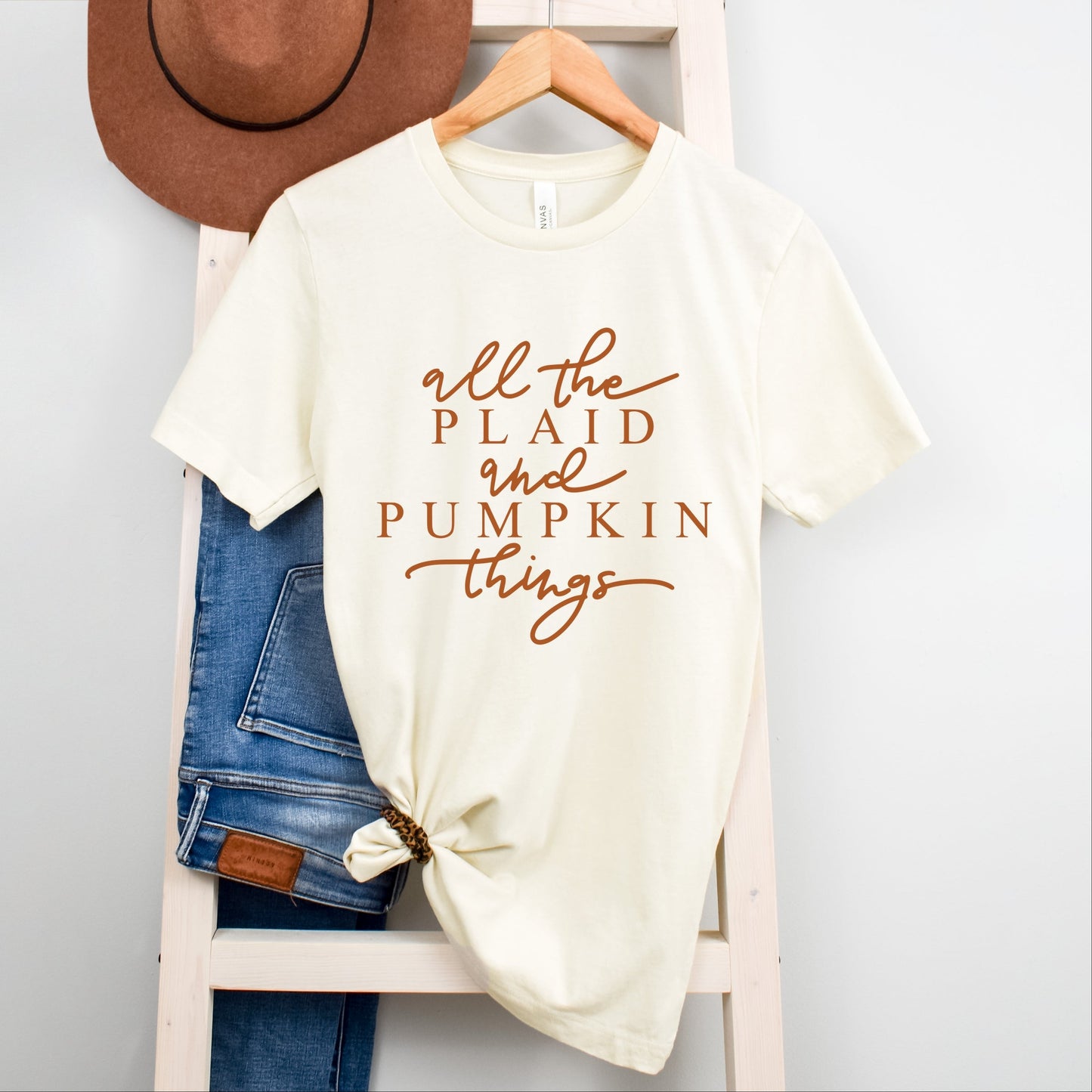 All The Plaid and Pumpkin Things - Women's Short Sleeve Graphic T-Shirt