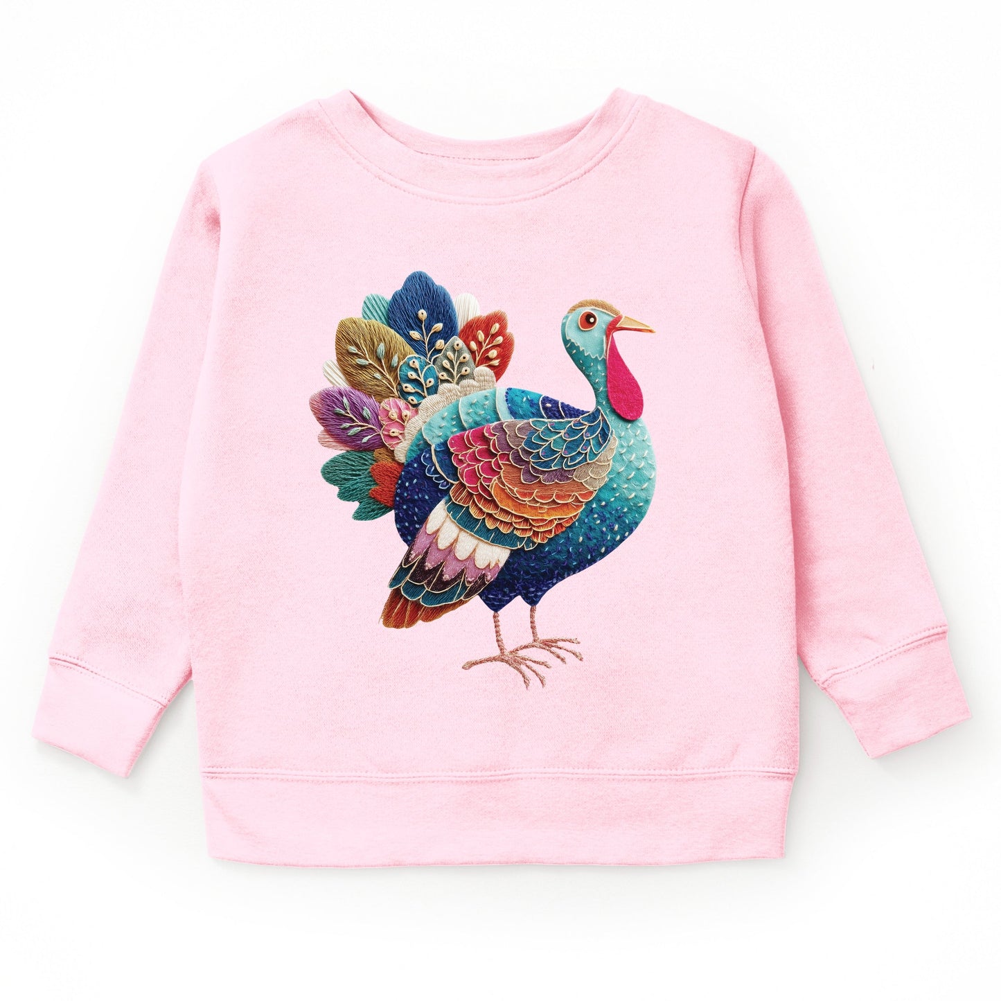 Turkey Patchwork Print - Youth Graphic Sweatshirt