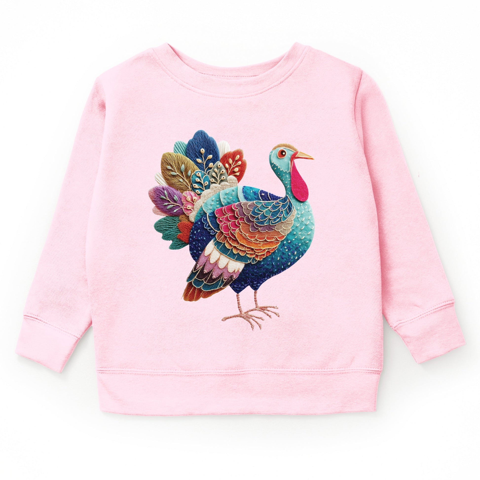 Turkey Patchwork Print - Youth Graphic Sweatshirt