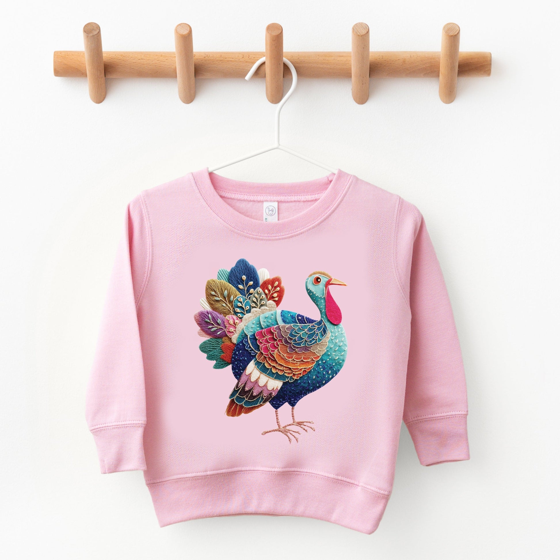 Turkey Patchwork Print - Toddler Graphic Sweatshirt