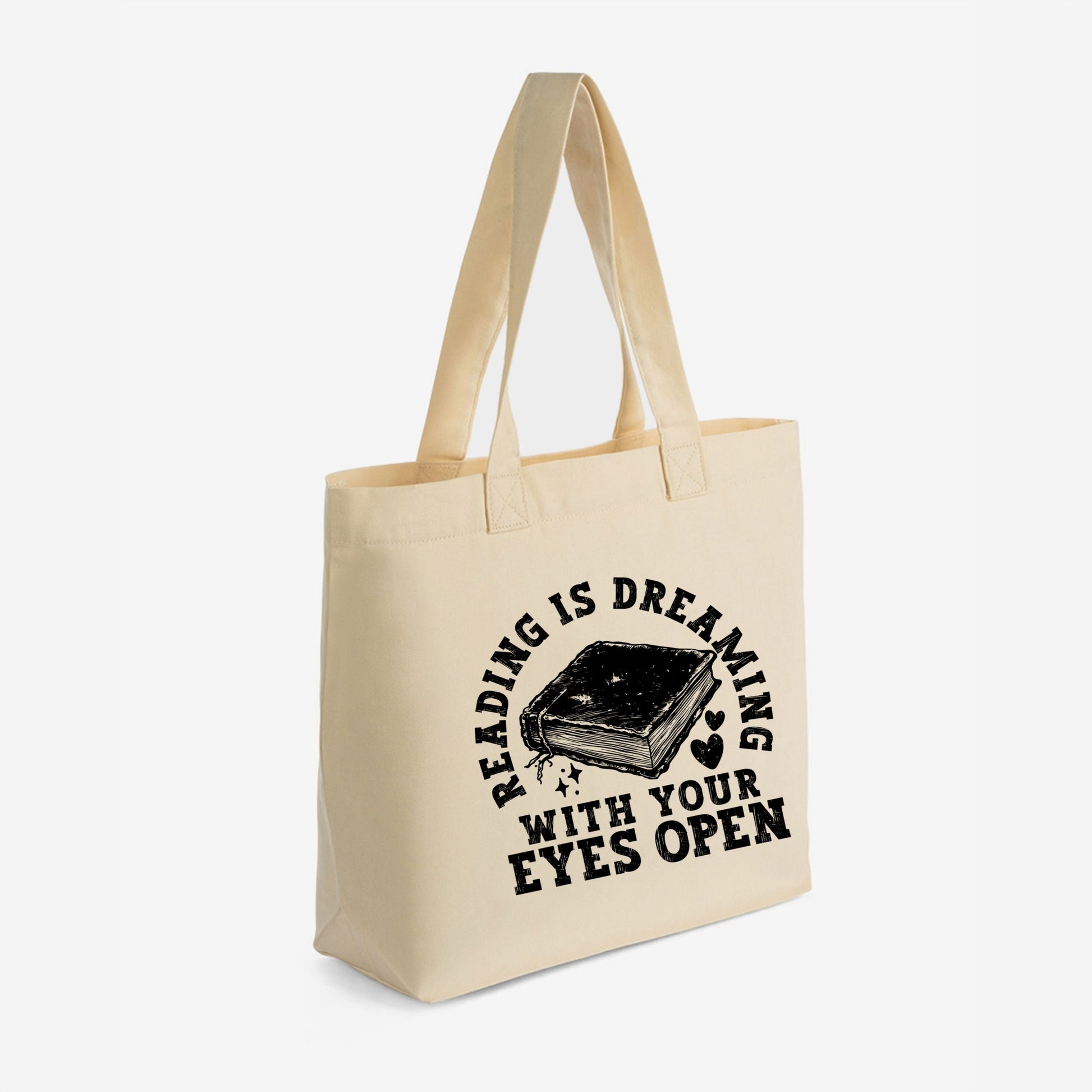 Reading Is Dreaming - Zippered Canvas Tote