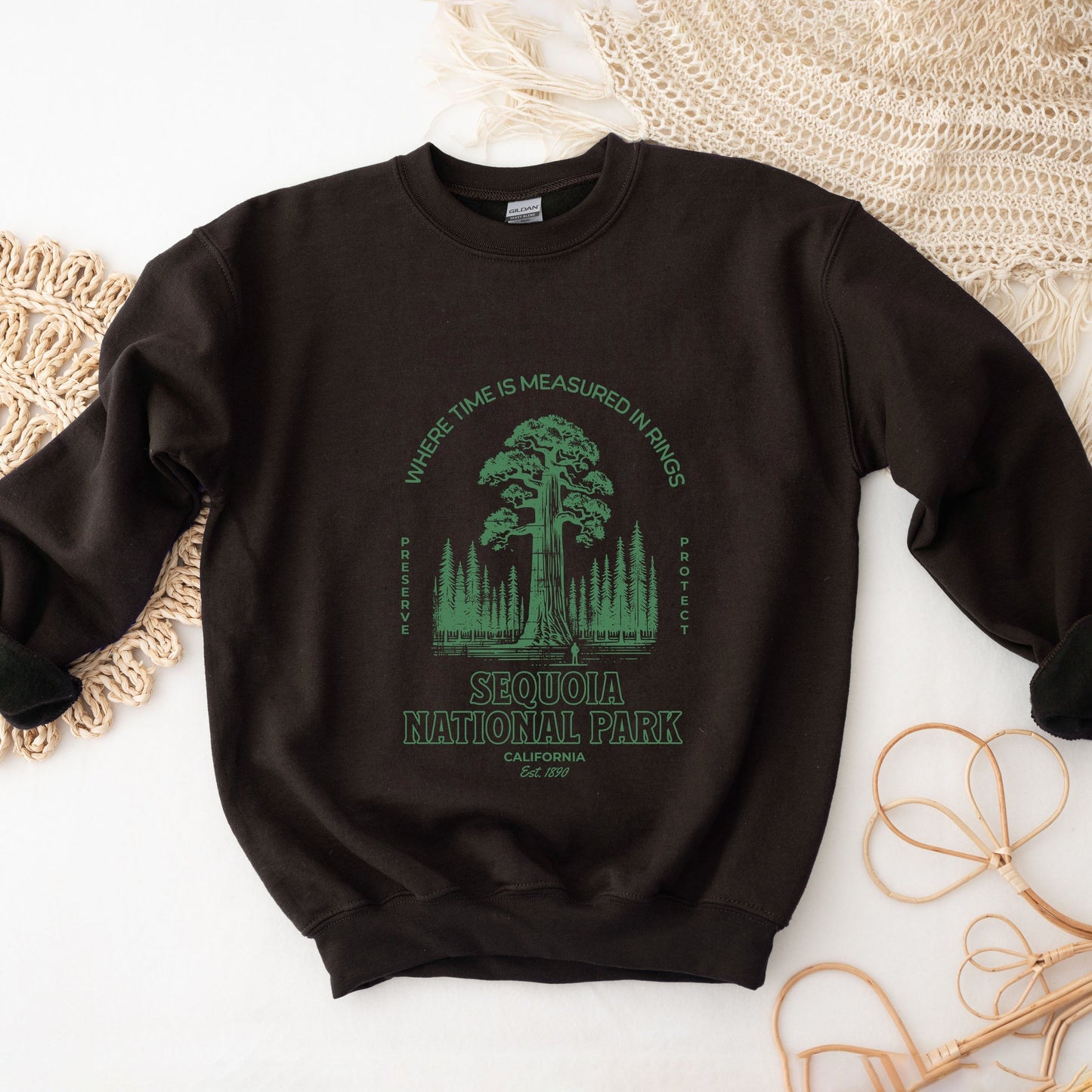 Sequoia National Park EST. 1890 -  Womens Graphic Sweatshirt
