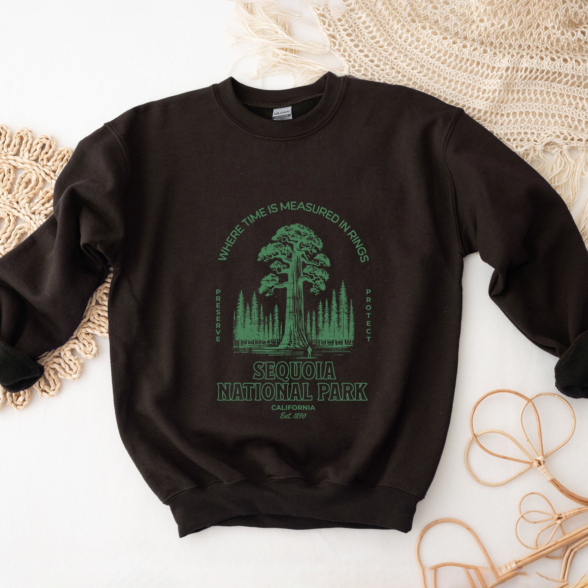 Sequoia National Park EST. 1890 -  Womens Graphic Sweatshirt