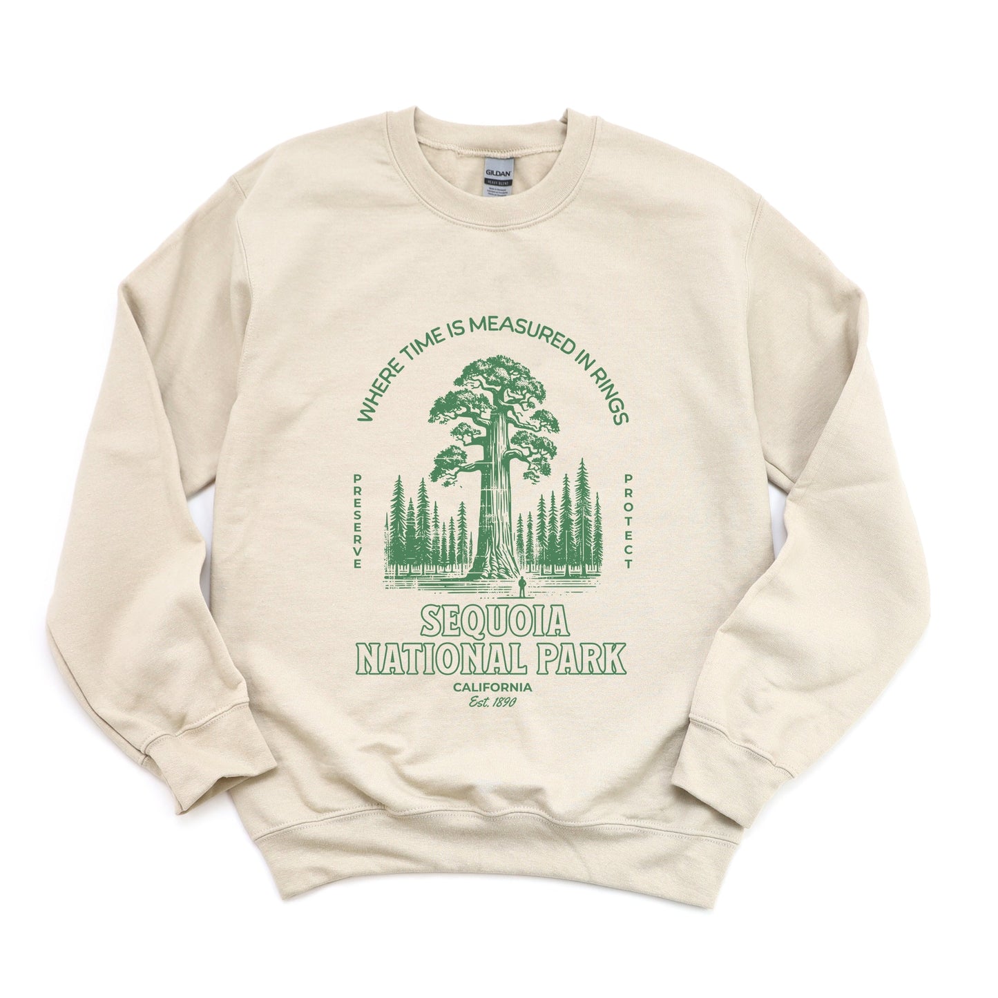 Sequoia National Park EST. 1890 -  Womens Graphic Sweatshirt